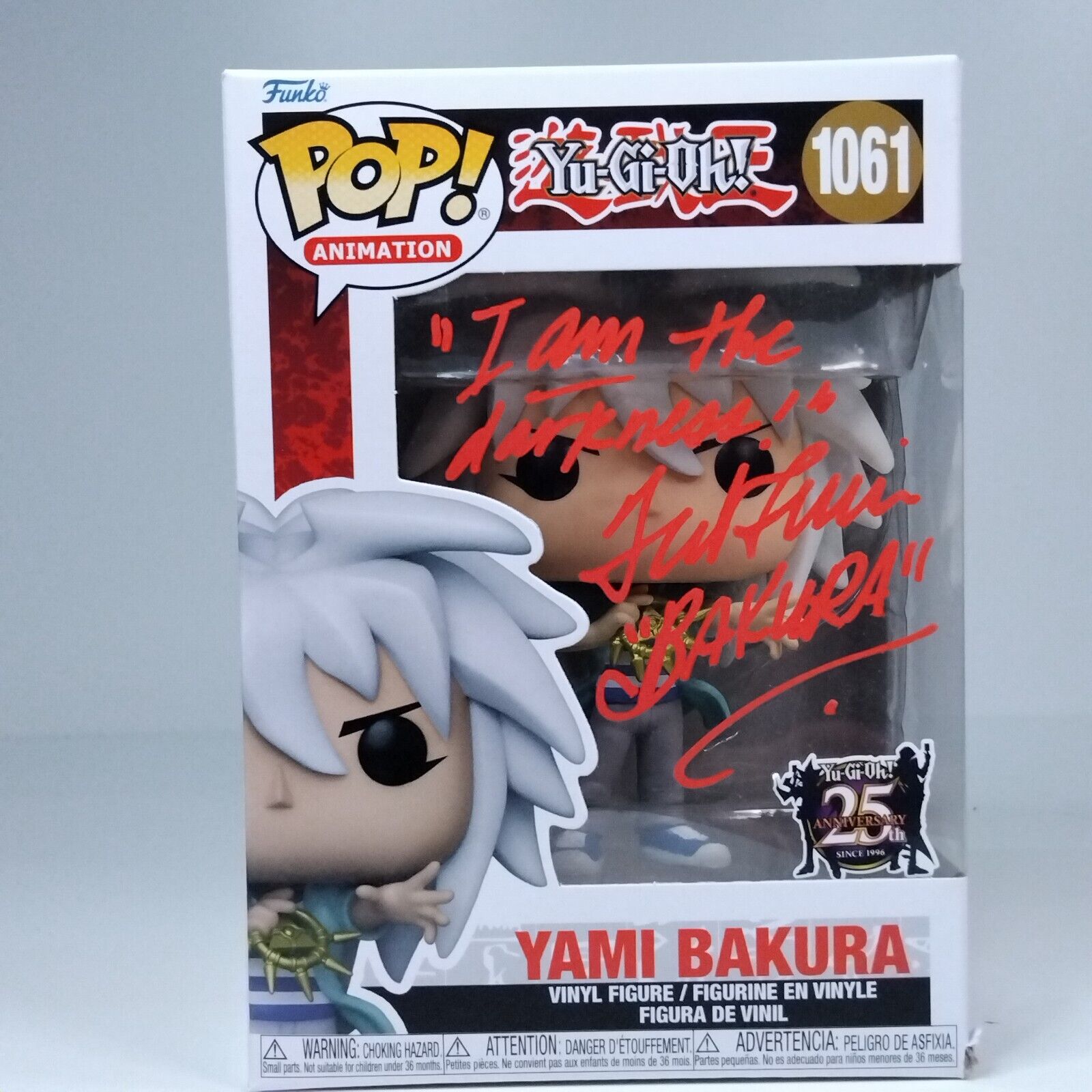 Funko Pop! Anime Yu-Gi-Oh! Yami Bakura Signed Ted Lewis COA #1061