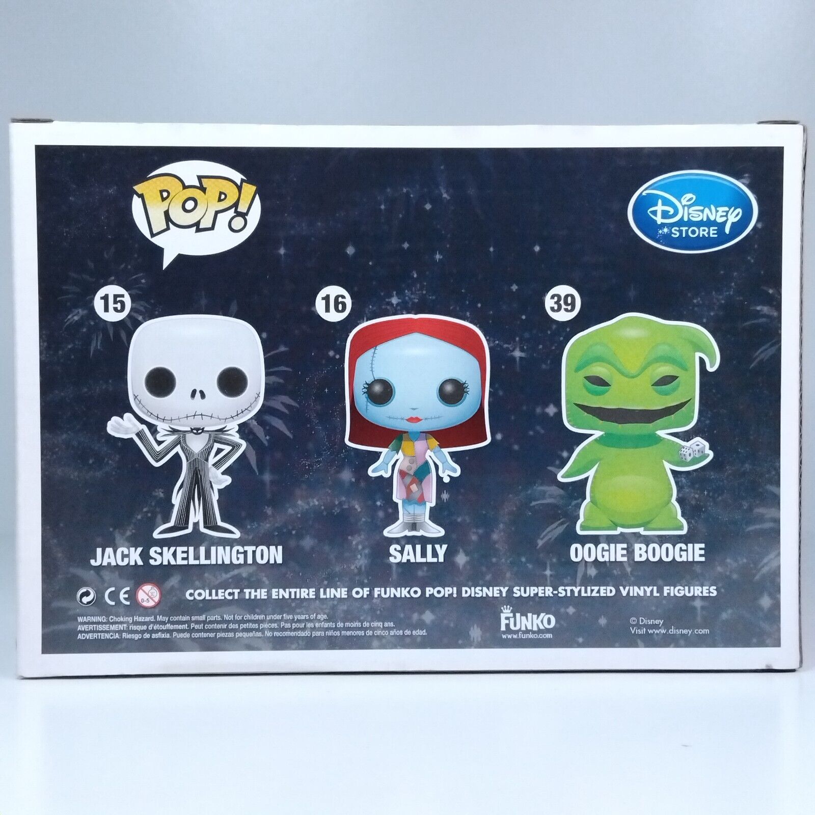 Funko Pop! Nightmare Before Christmas Jack Sally Oogie Metallic MISSING STICKER