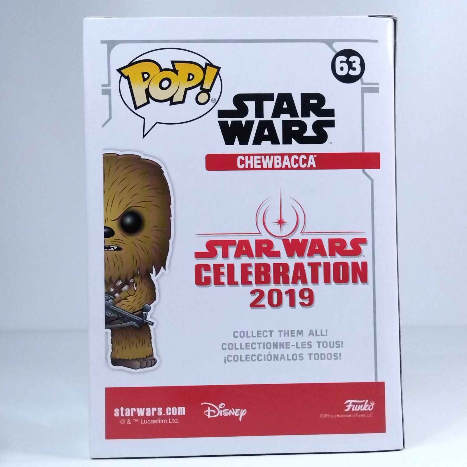 Funko Pop! Star Wars Celebration Chewbacca Blue Chrome 2,500 Pcs #63