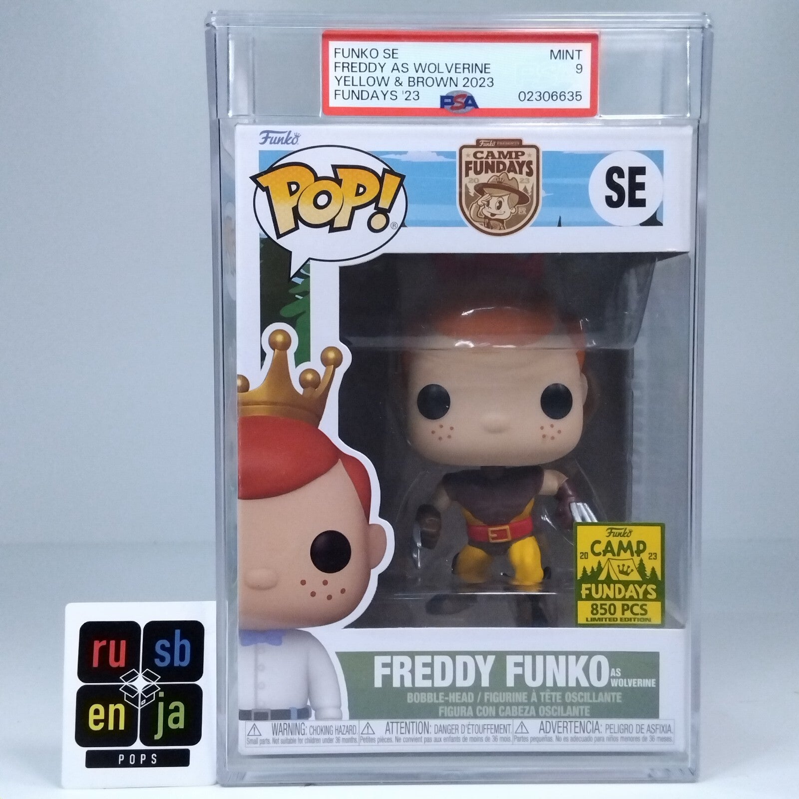 Funko Pop! Marvel X-Men Freddy Funko as Wolverine 850 Pcs #SE PSA 9