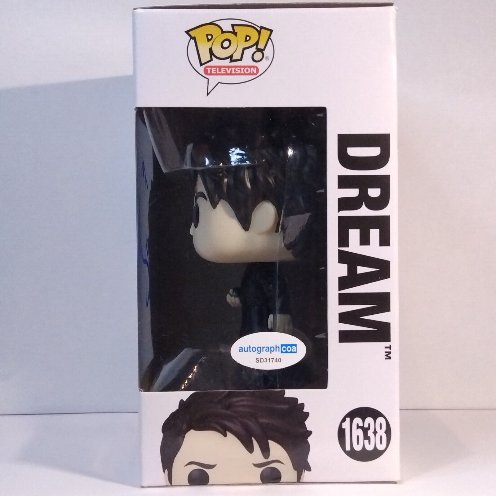 Funko Pop! TV The Sandman Dream Signed Tom Sturridge COA #1638 WS