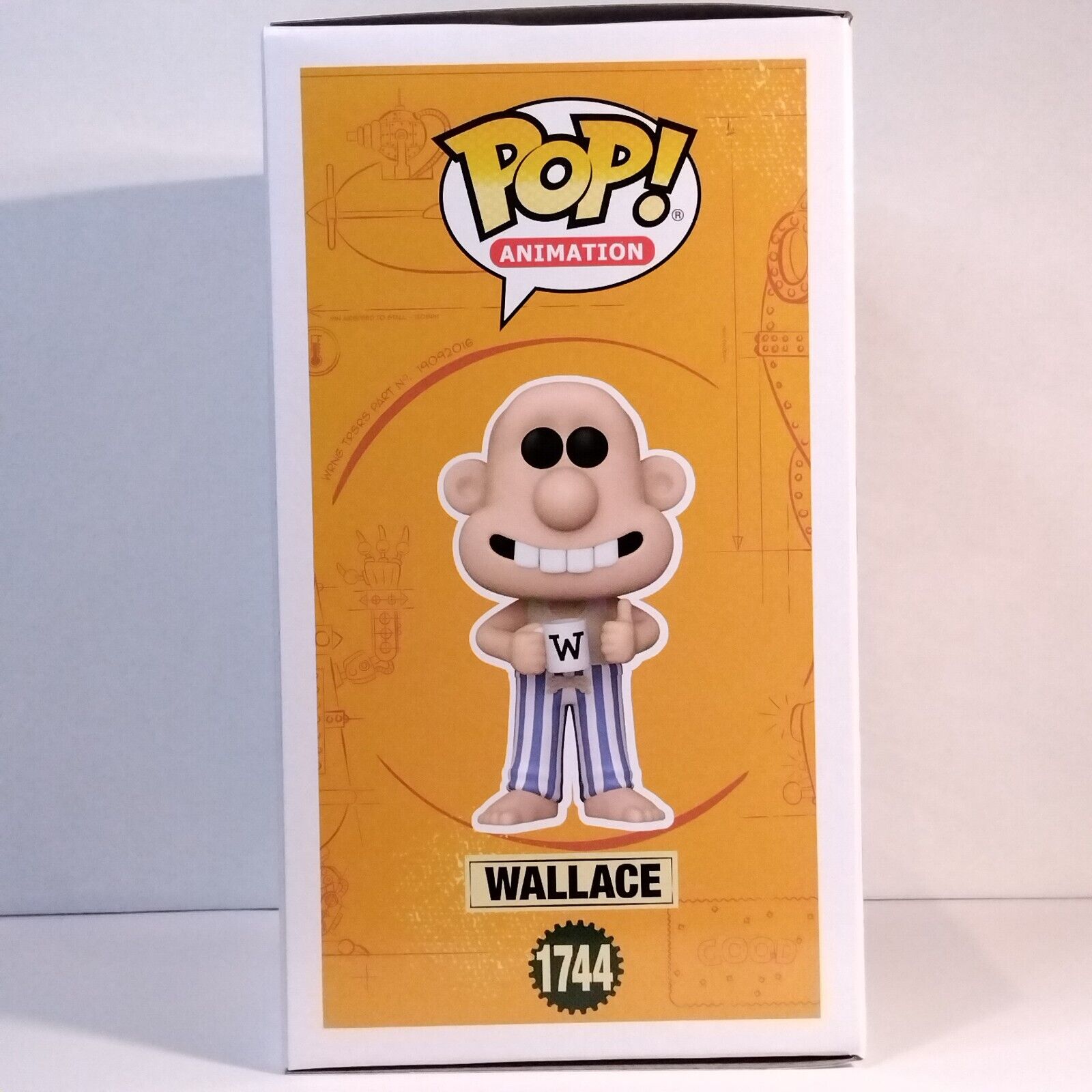 Funko Pop! Animation Wallace & Gromit Signed Merlin Crossingham COA #1744 WS