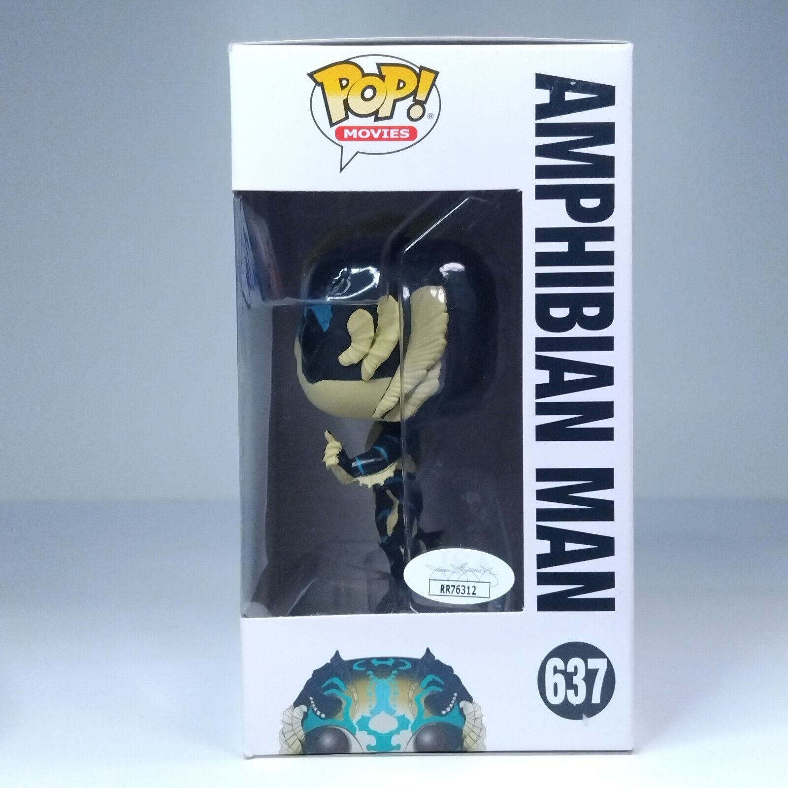 Funko Pop! Movies Shape Water Amphibian Man Signed Guillermo Del Toro COA #637