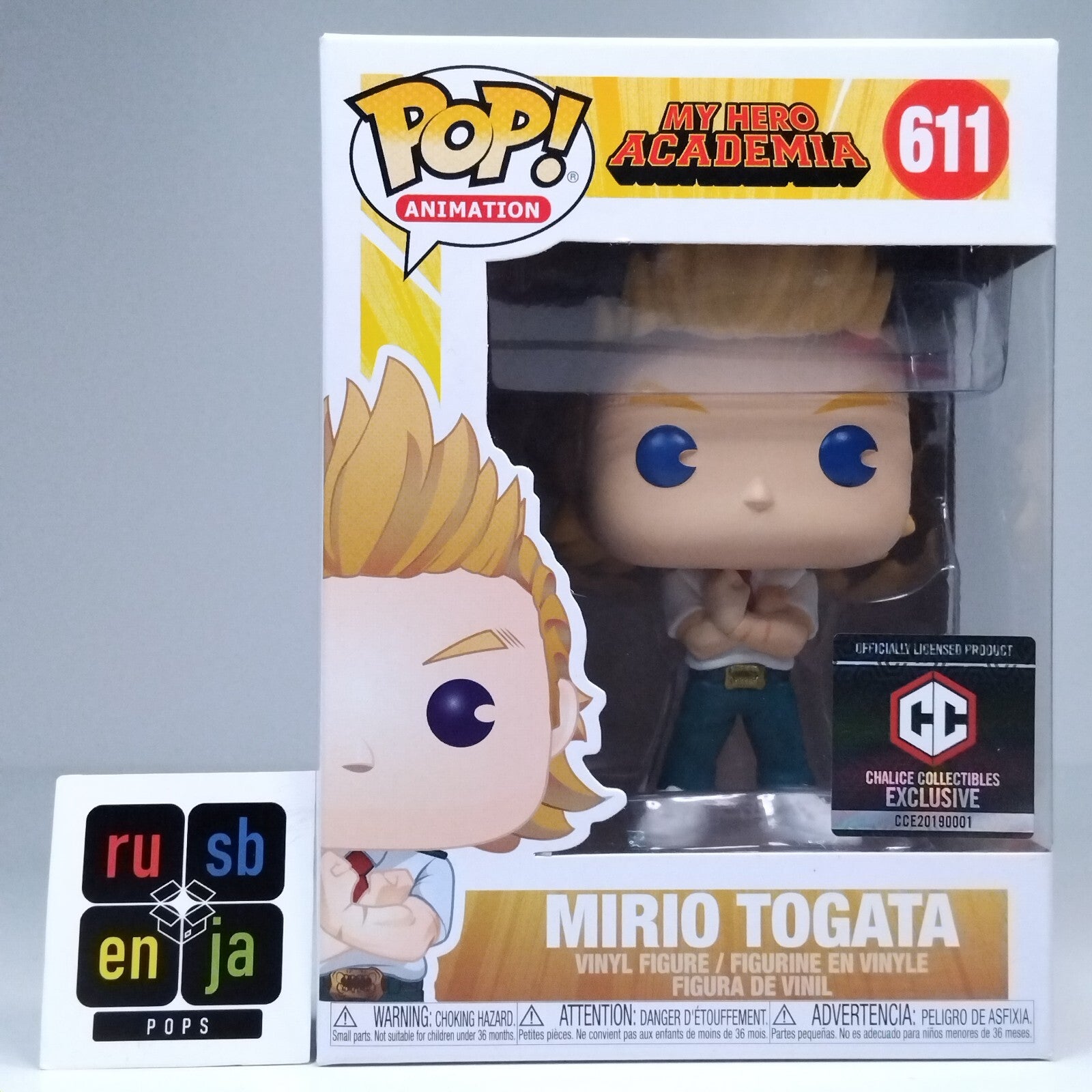 Funko Pop! Anime MHA My Hero Academia Mirio Togata Chalice Collectibles #611