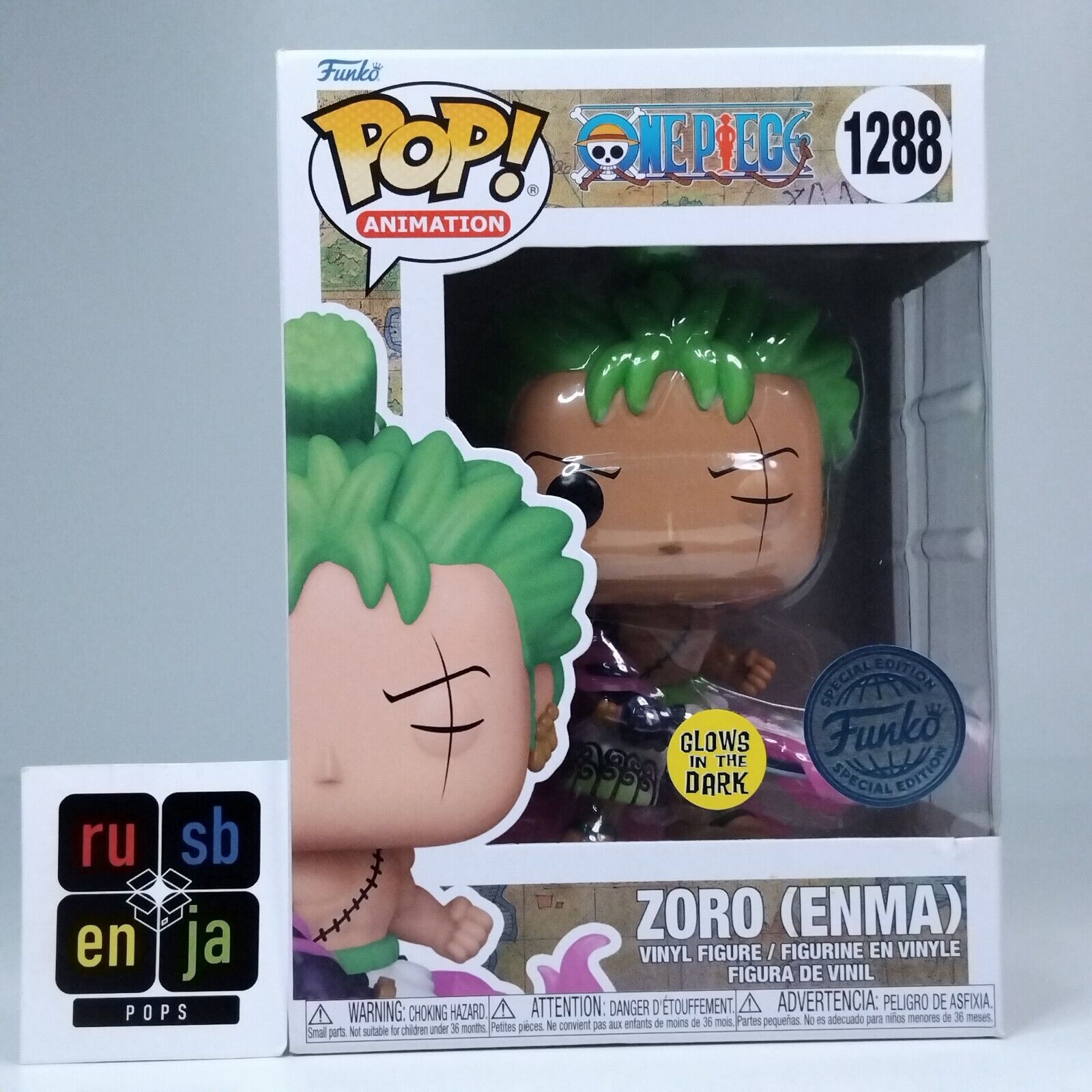 Funko Pop! Anime One Piece Zoro Enma Glows Special Edition #1288