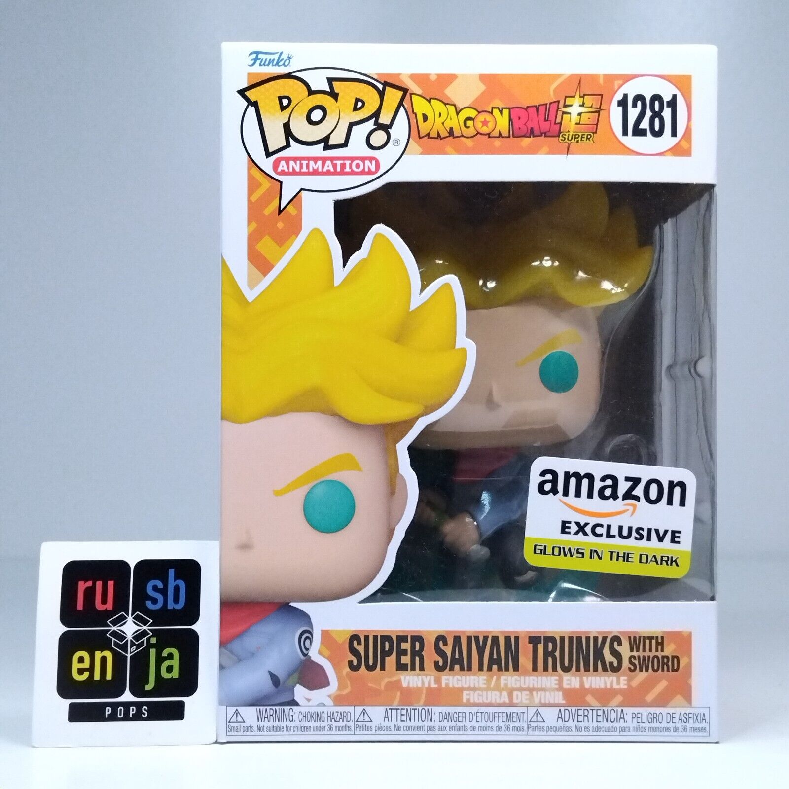 Funko Pop! Anime DBZ Dragonball Z Super Saiyan Trunks with Sword Glows #1281