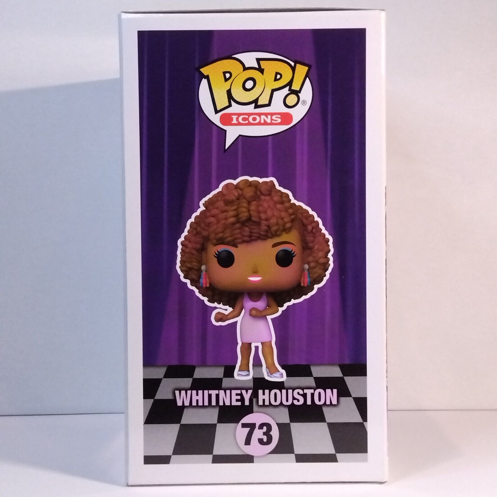 Funko Pop! Rocks Music Icons Whitney Houston Signed Naomi Ackie COA #73 WS