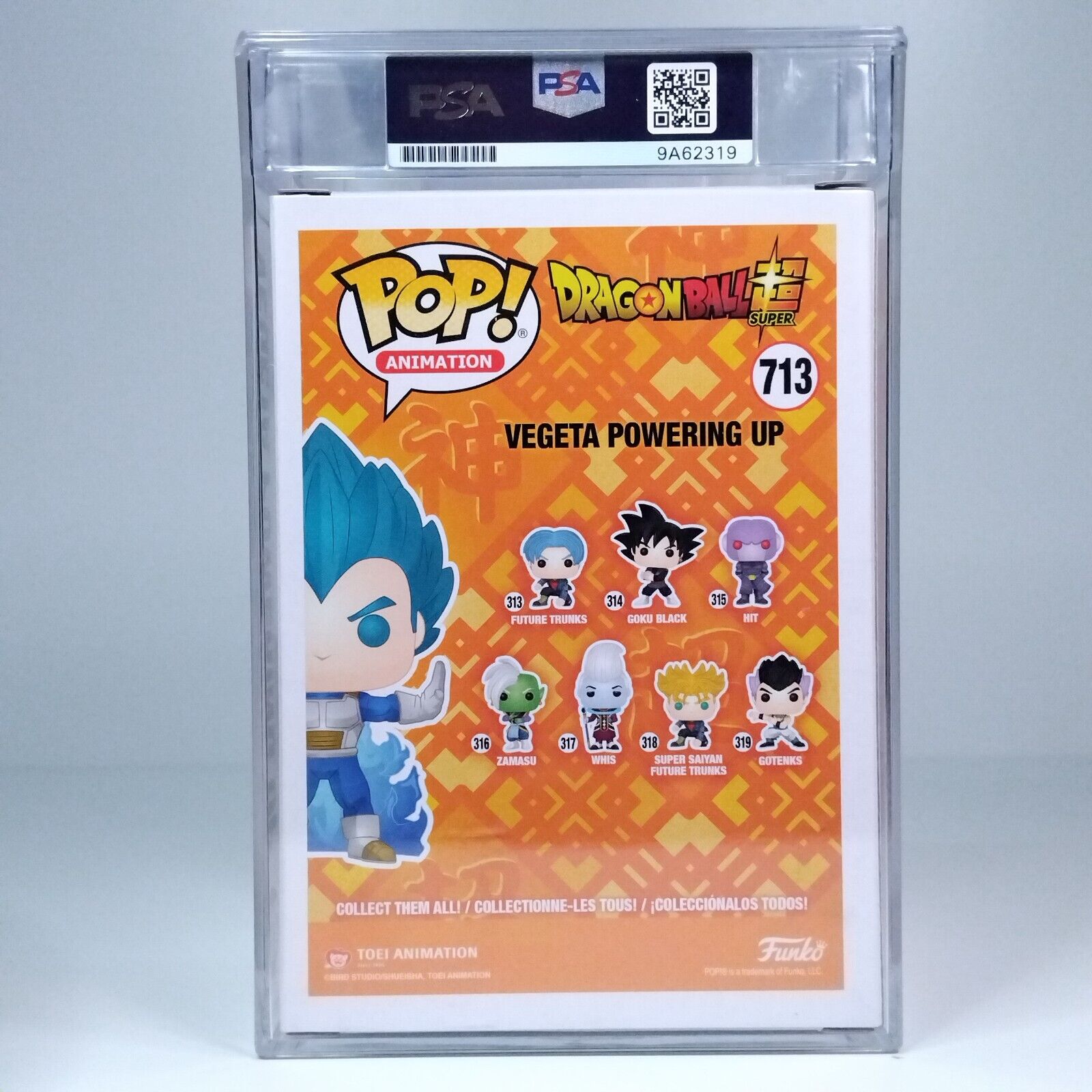 Funko Pop! Anime DBZ Dragonball Z Vegeta Signed Chris Christopher Sabat PSA #713