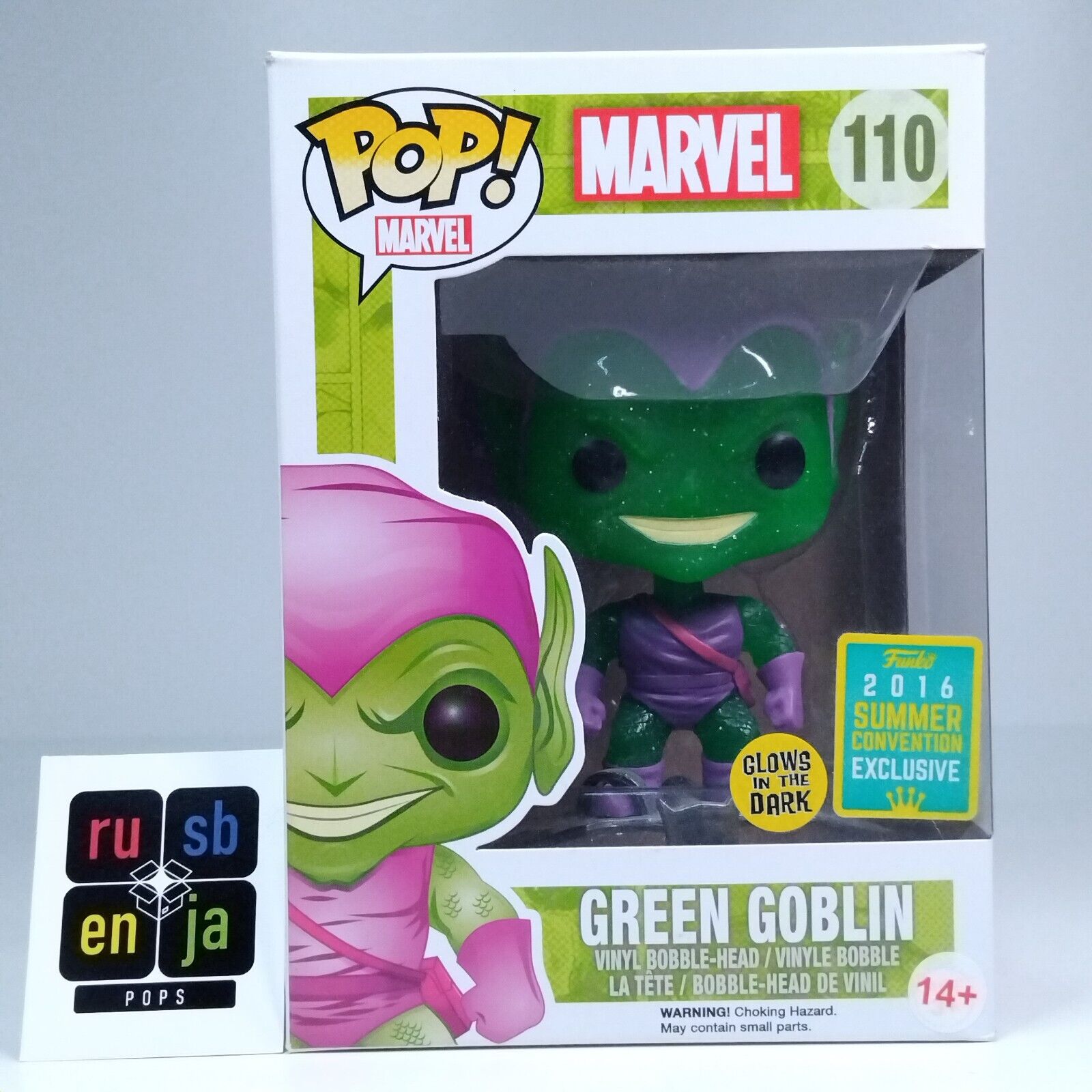 Funko Pop! Marvel Spider-Man Green Goblin Glows Exclusive #110