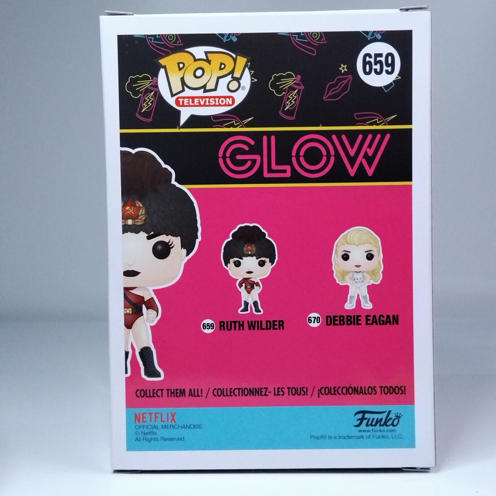 Funko Pop! TV Glow Ruth Wilder Signed Alison Brie COA #659 WS