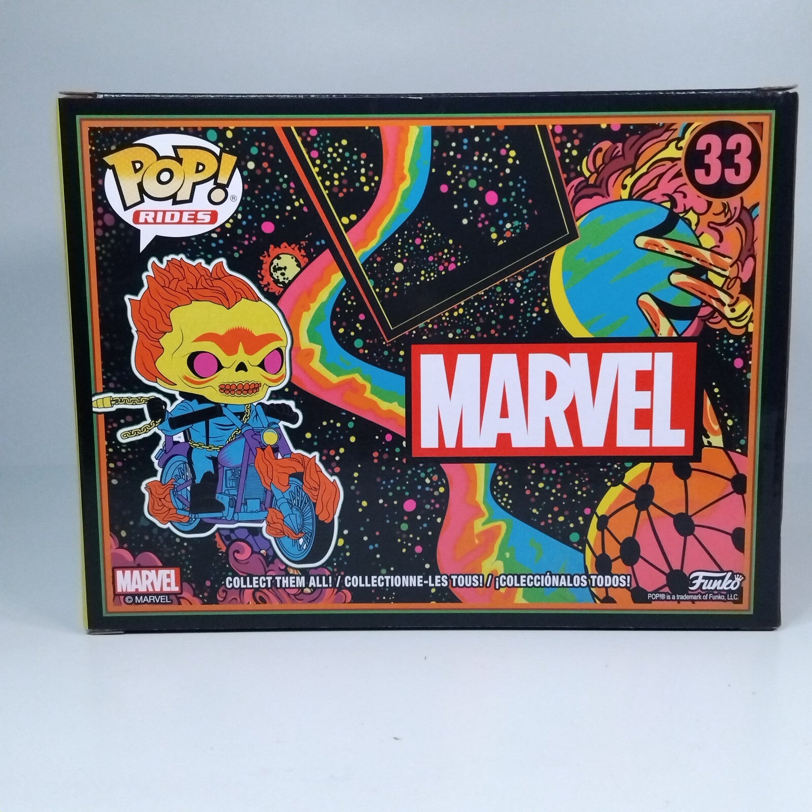 Funko Pop! Marvel Ride Blacklight Ghost Rider Exclusive #33