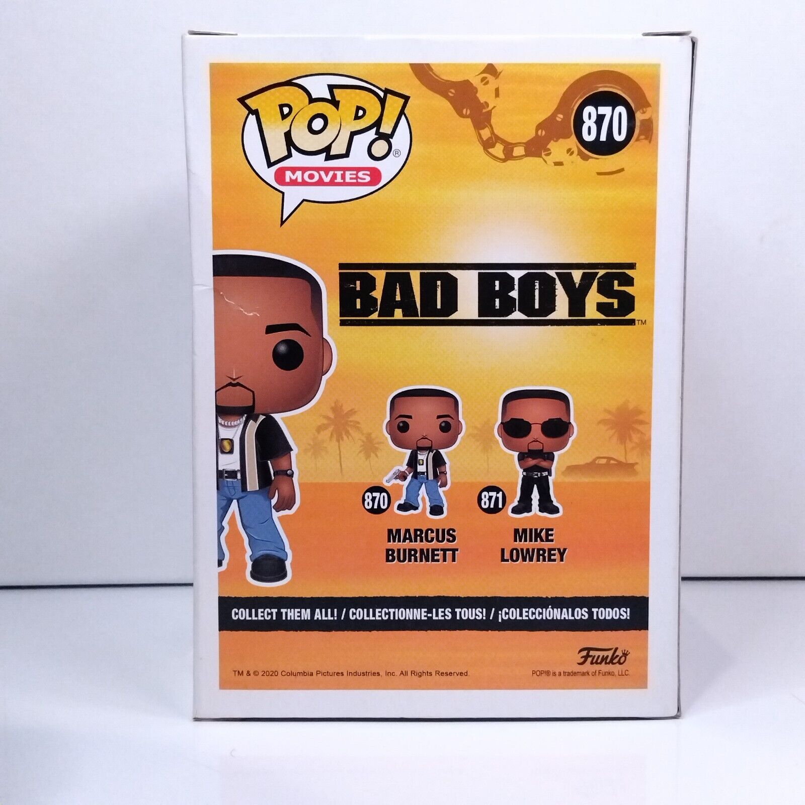 Funko Pop! Movies Bad Boys Marcus Burnett Signed Martin Lawrence COA #870 WS