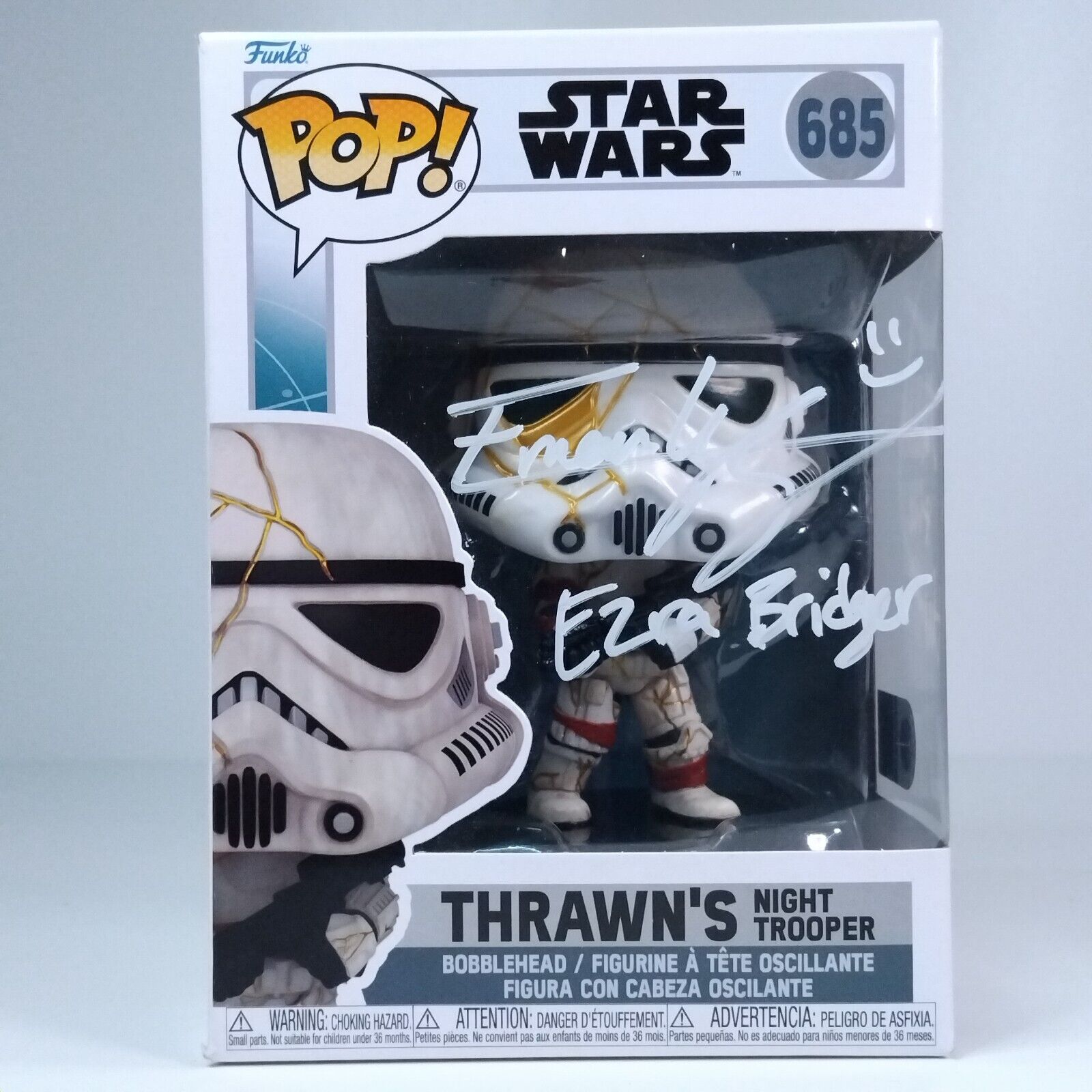 Funko Pop! Star Wars Thrawn's Night Trooper Signed Eman Esfandi COA #685