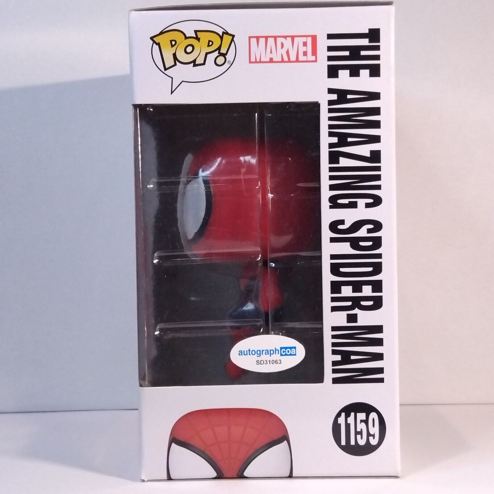 Funko Pop! Marvel The Amazing Spider-Man Signed Andrew Garfield COA #1159 WS