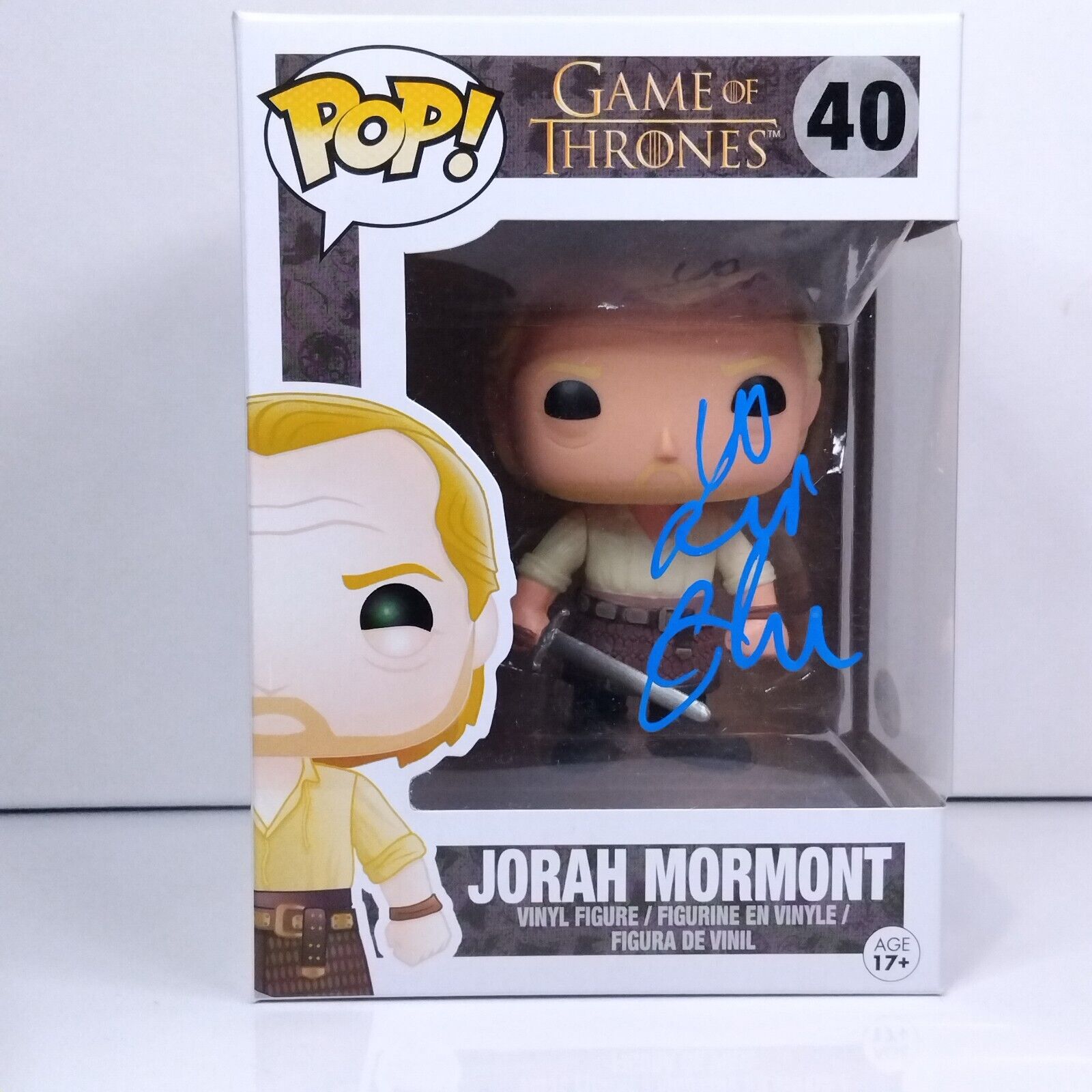 Funko Pop! TV Game of Thrones Jorah Mormont Signed Iain Glen COA #40 WS