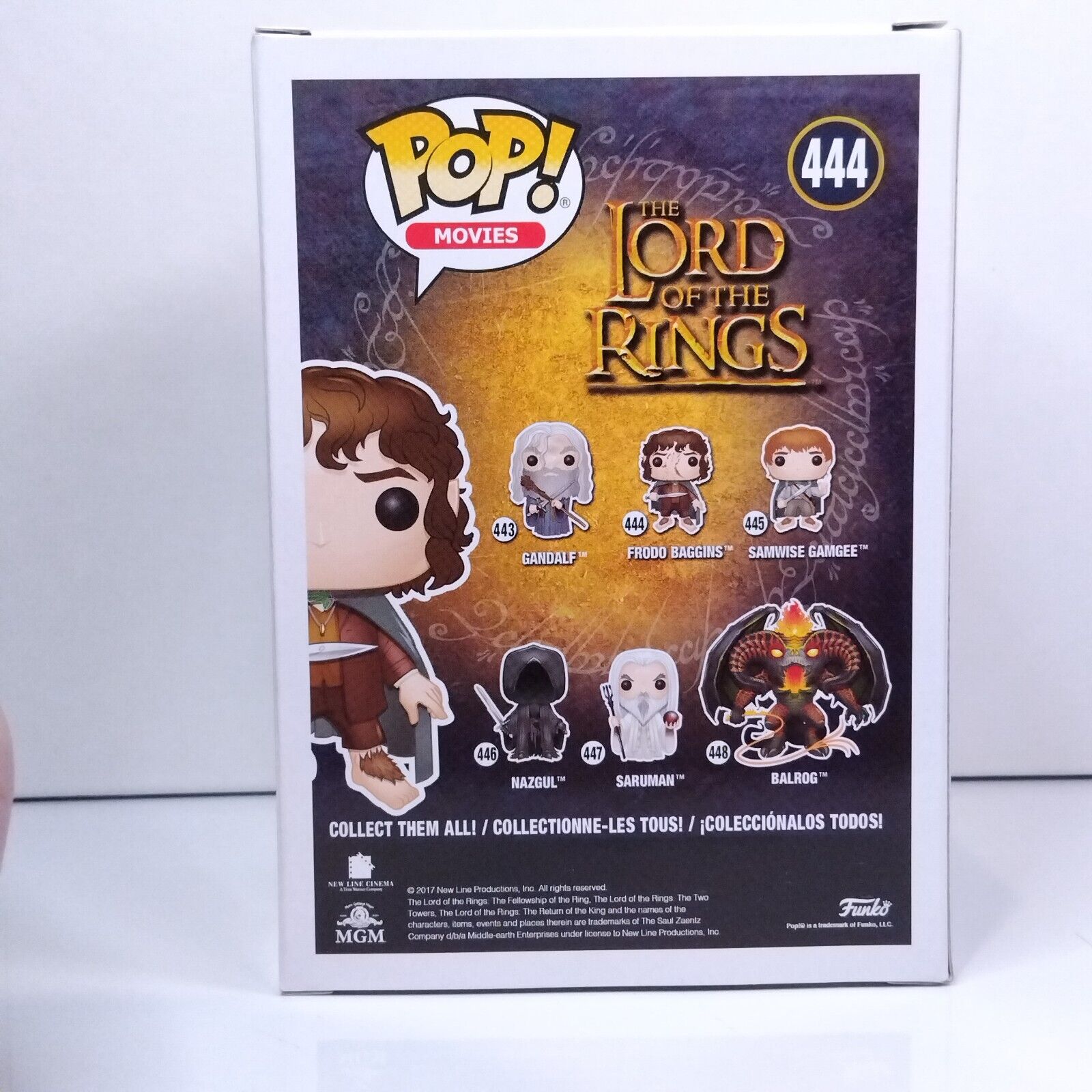 Funko Pop! Movies Lord of the Rings Frodo Signed Elijah Wood COA #444