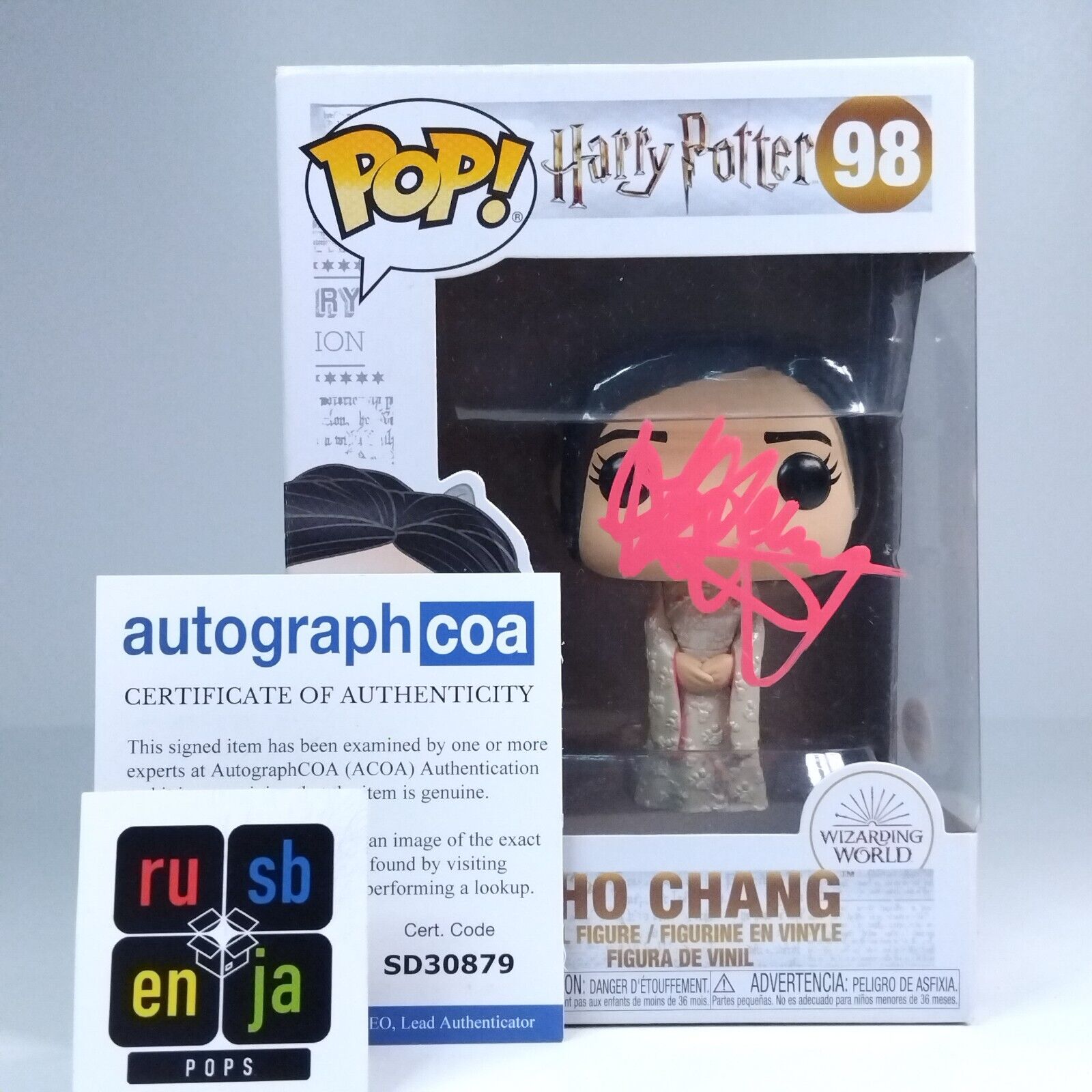 Funko Pop! Harry Potter Cho Chang Signed Katie Leung COA #98 WS