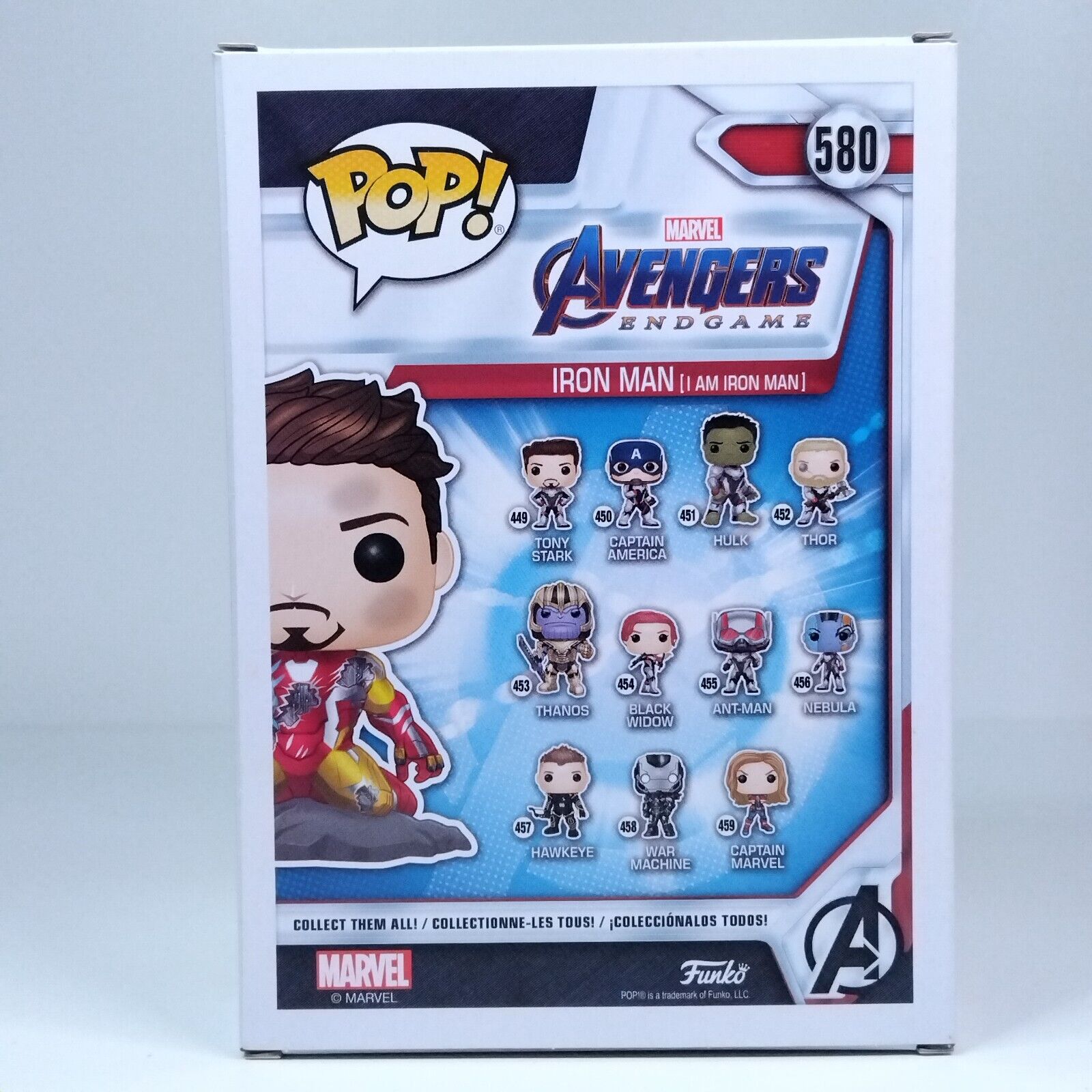 Funko Pop! Marvel Avengers Endgame I am Iron Man Glows PX Exclusive #580