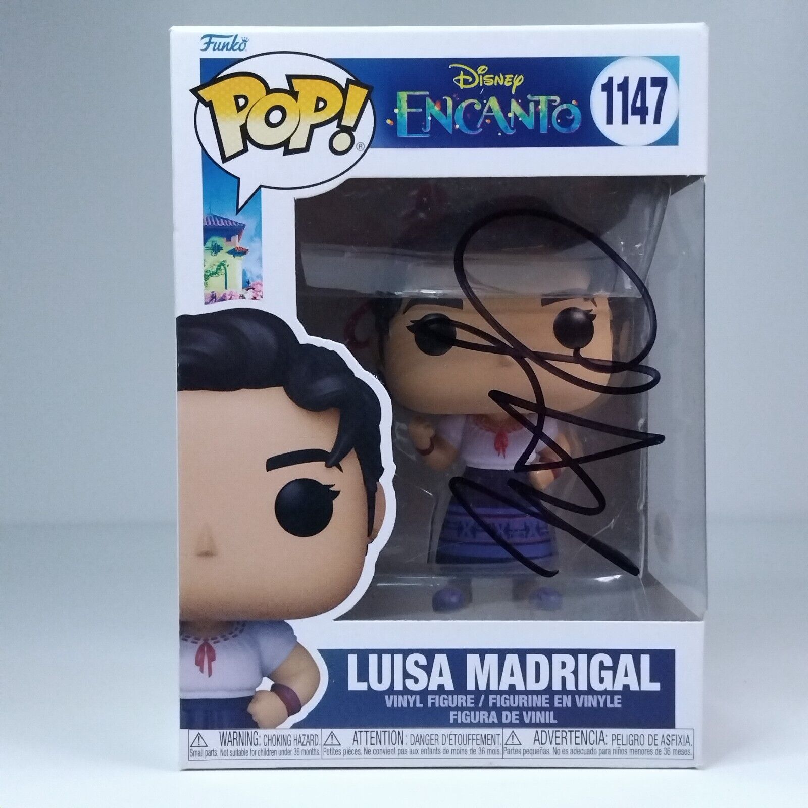 Funko Pop! Disney Encanto Luisa Madrigal Signed Jessica Darrow COA #1147 WS