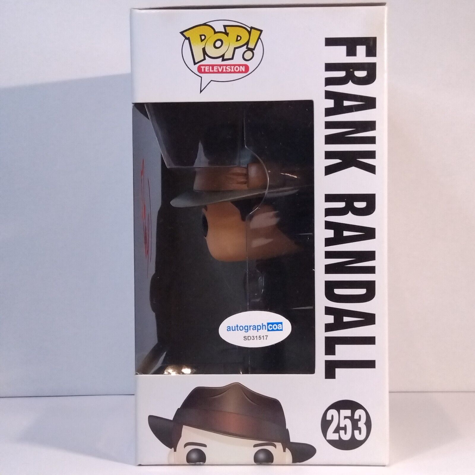 Funko Pop! TV Outlander Frank Randall Signed Tobias Menzies #253 WS