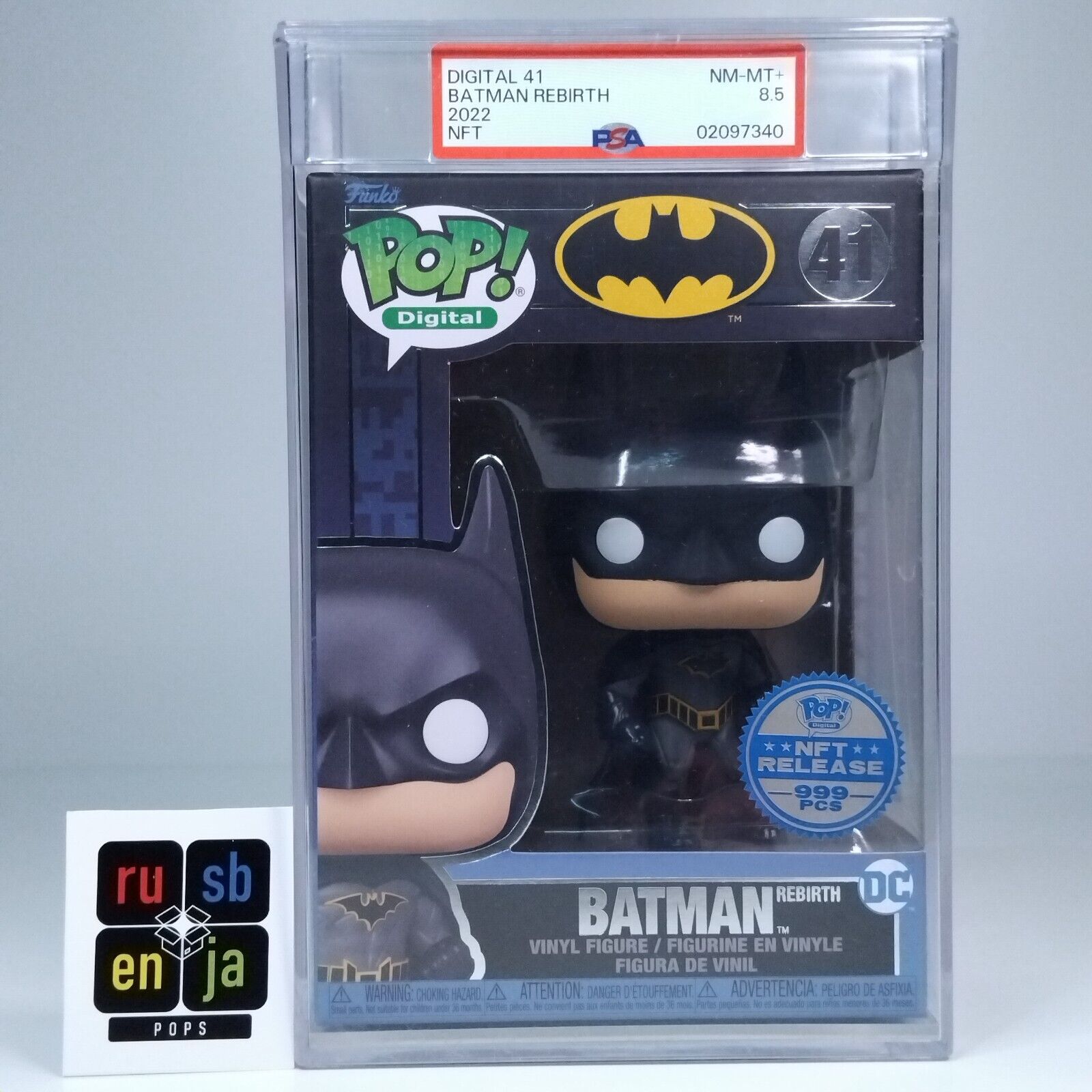 Funko Pop! DC Heroes Batman Rebirth PSA Graded 8.5 999 Pcs #41