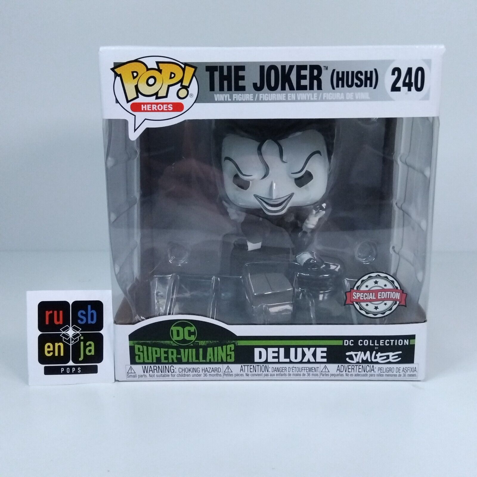 Funko Pop! DC Heroes Jim Lee The Joker Hush Black & White Special Edition #240