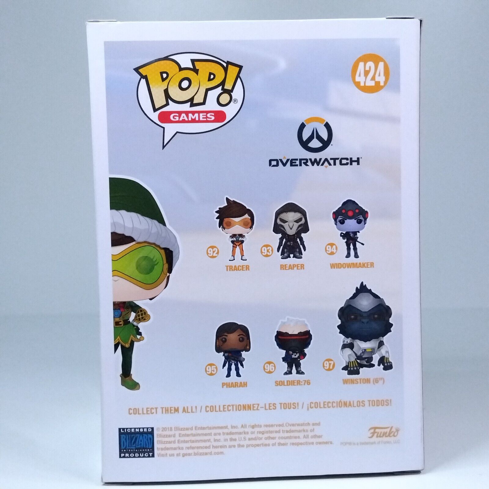 Funko Pop! Games Overwatch Tracer Green Gamestop Exclusive #424