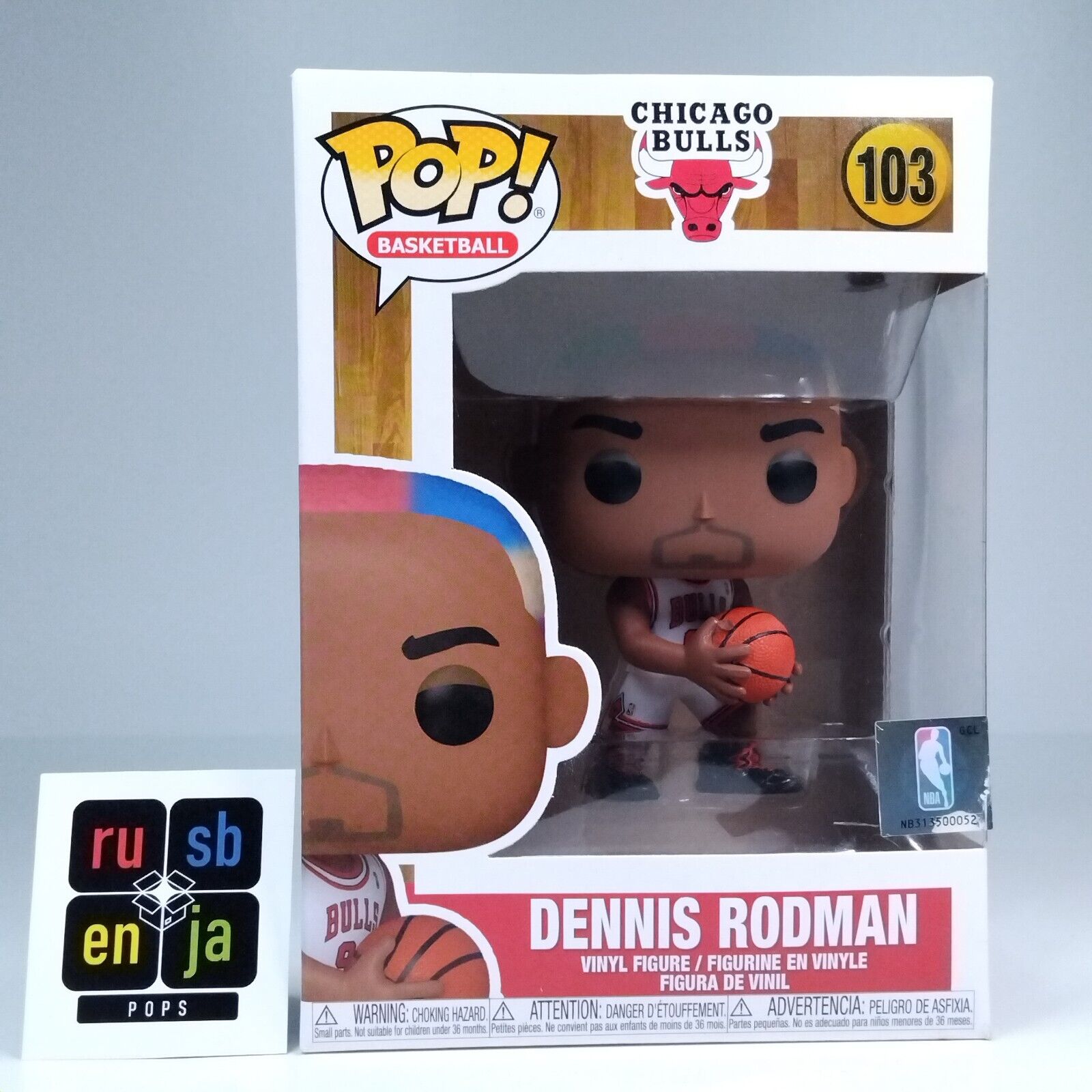 Funko Pop! Sports Basketball NBA Chicago Bulls Dennis Rodman #103