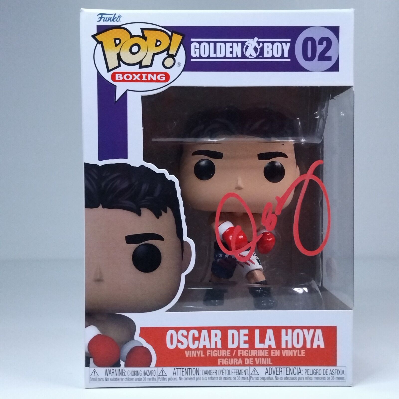 Funko Pop! Sports Boxing Oscar De La Hoya Signed COA #02 WS