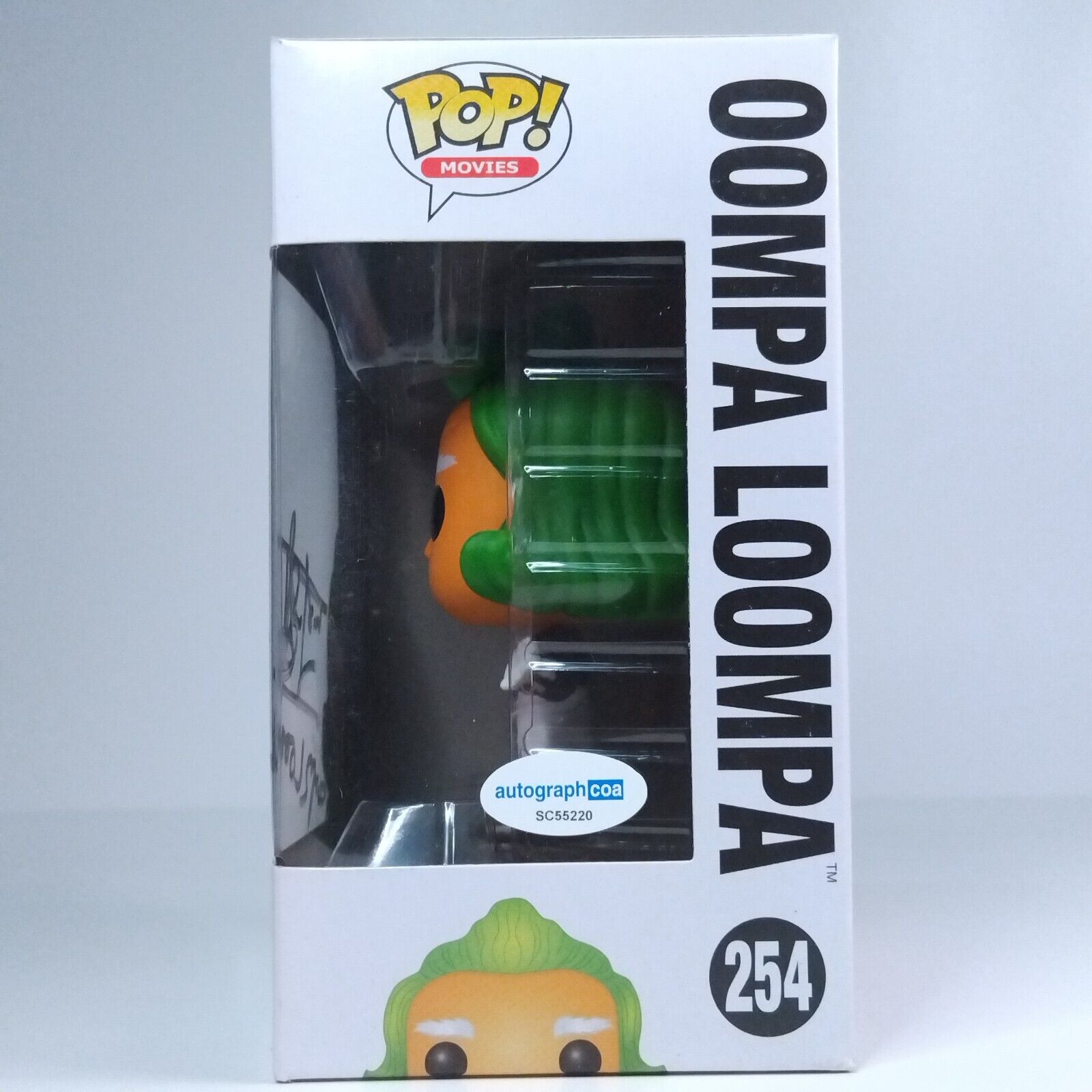 Funko Pop! Movies Willy Wonka Oompa Loompa Signed Rusty Goffe COA #254