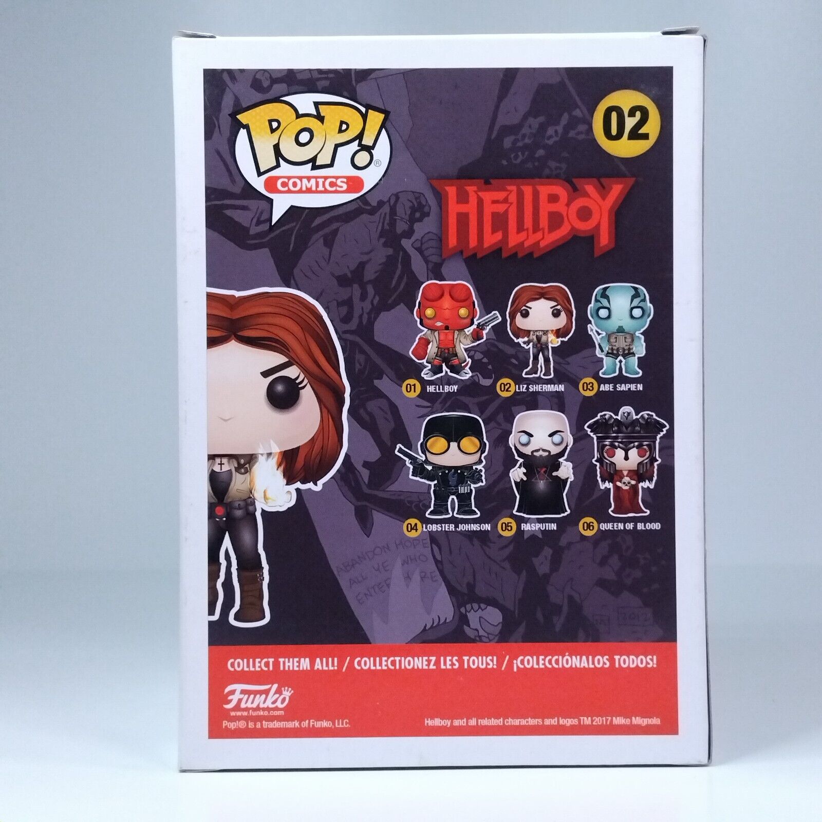 Funko Pop! Comics Movies Hellboy Liz Sherman Signed Selma Blair COA #02 WS