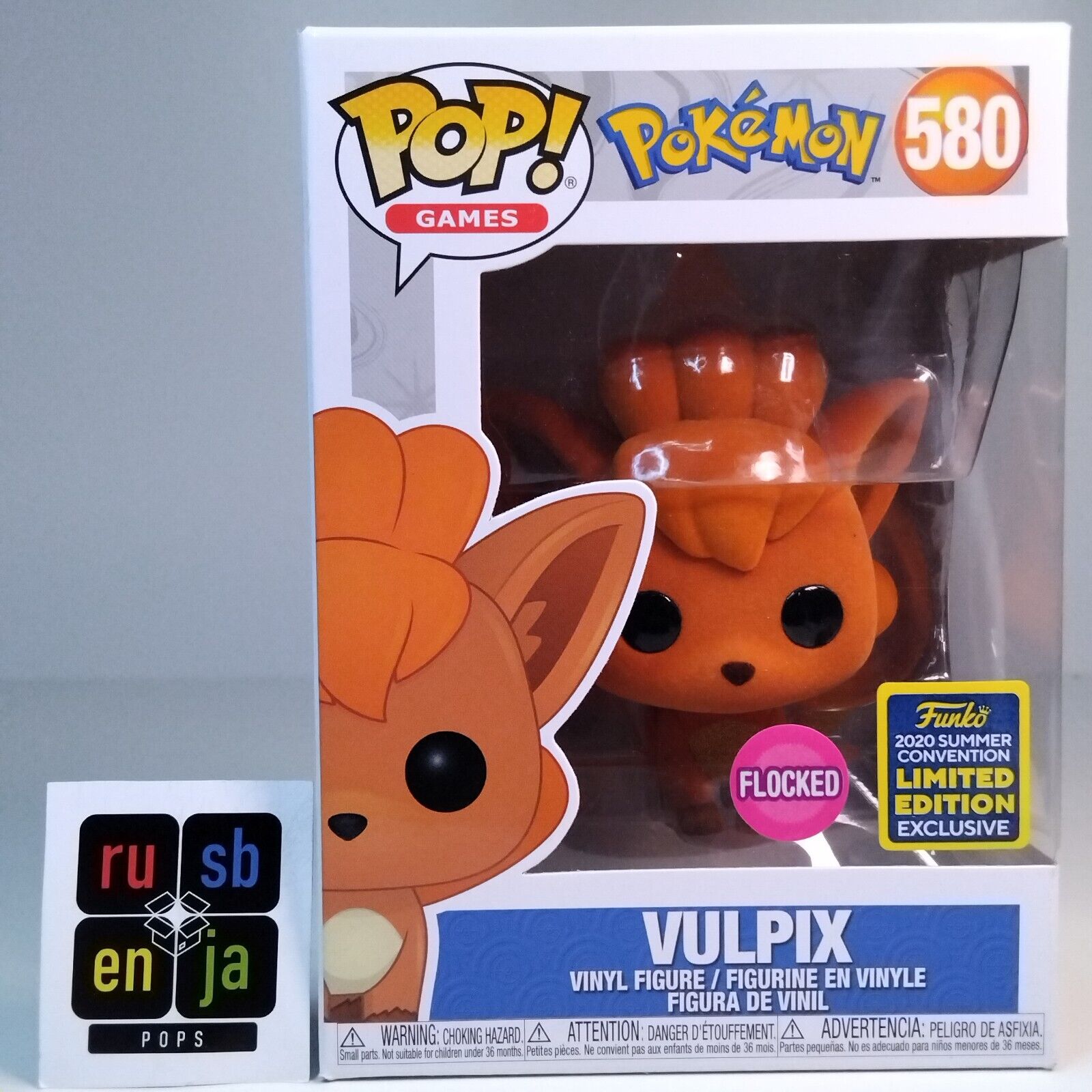 Funko Pop! Games Pokemon Vulpix Flocked Limited Edition #580