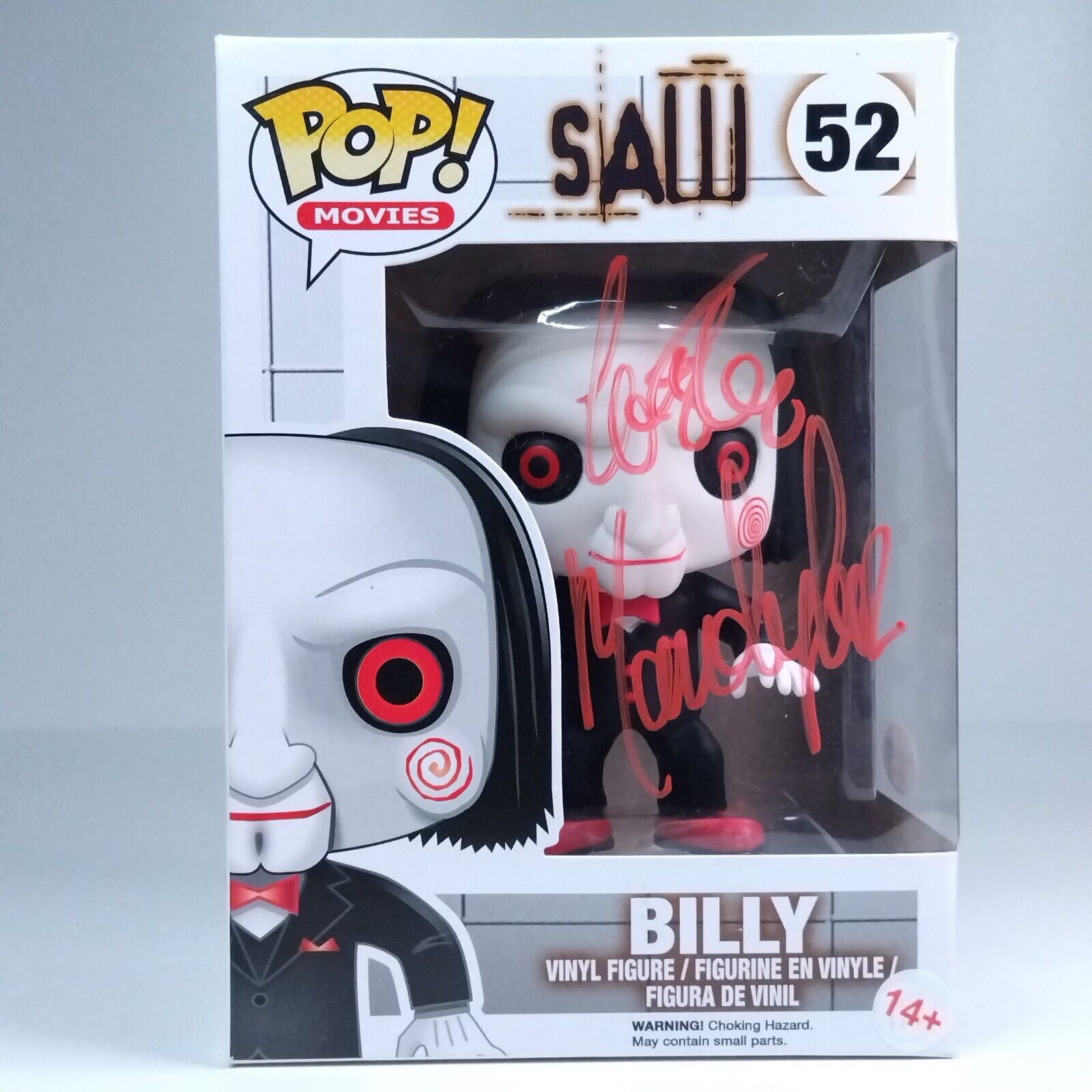 Funko Pop! Movies Horror Saw Billy Signed Costas Mandylor COA #52 WS