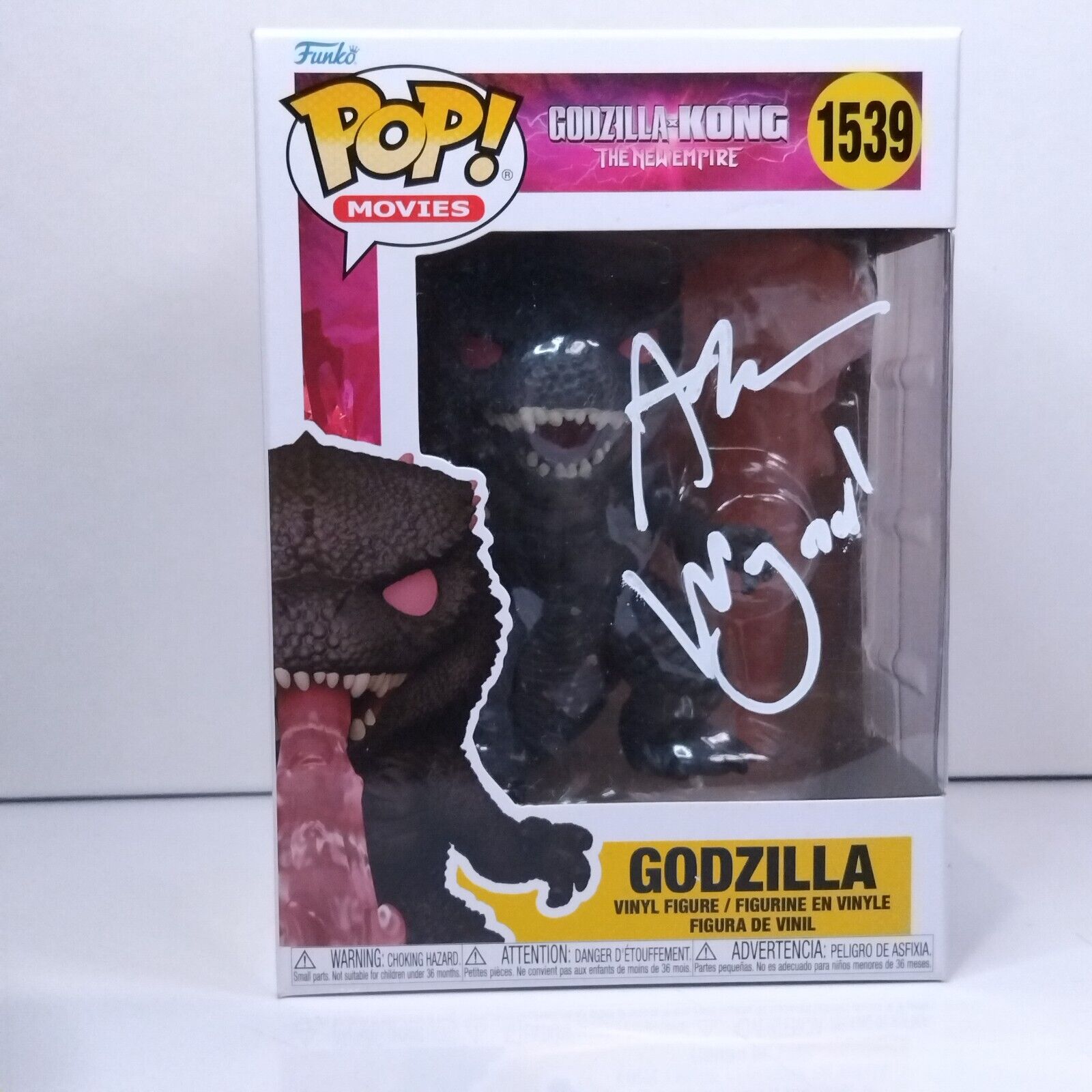 Funko Pop! Movies Godzilla Kong The New Empire Signed Adam Wingard COA #1539 WS