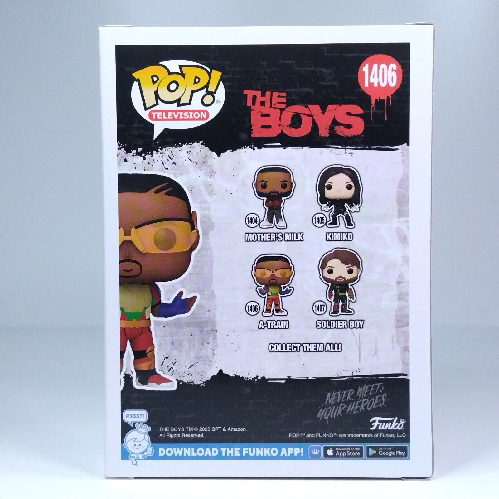 Funko Pop! TV The Boys A-Train Signed & Quote Jessie T Usher COA #1406