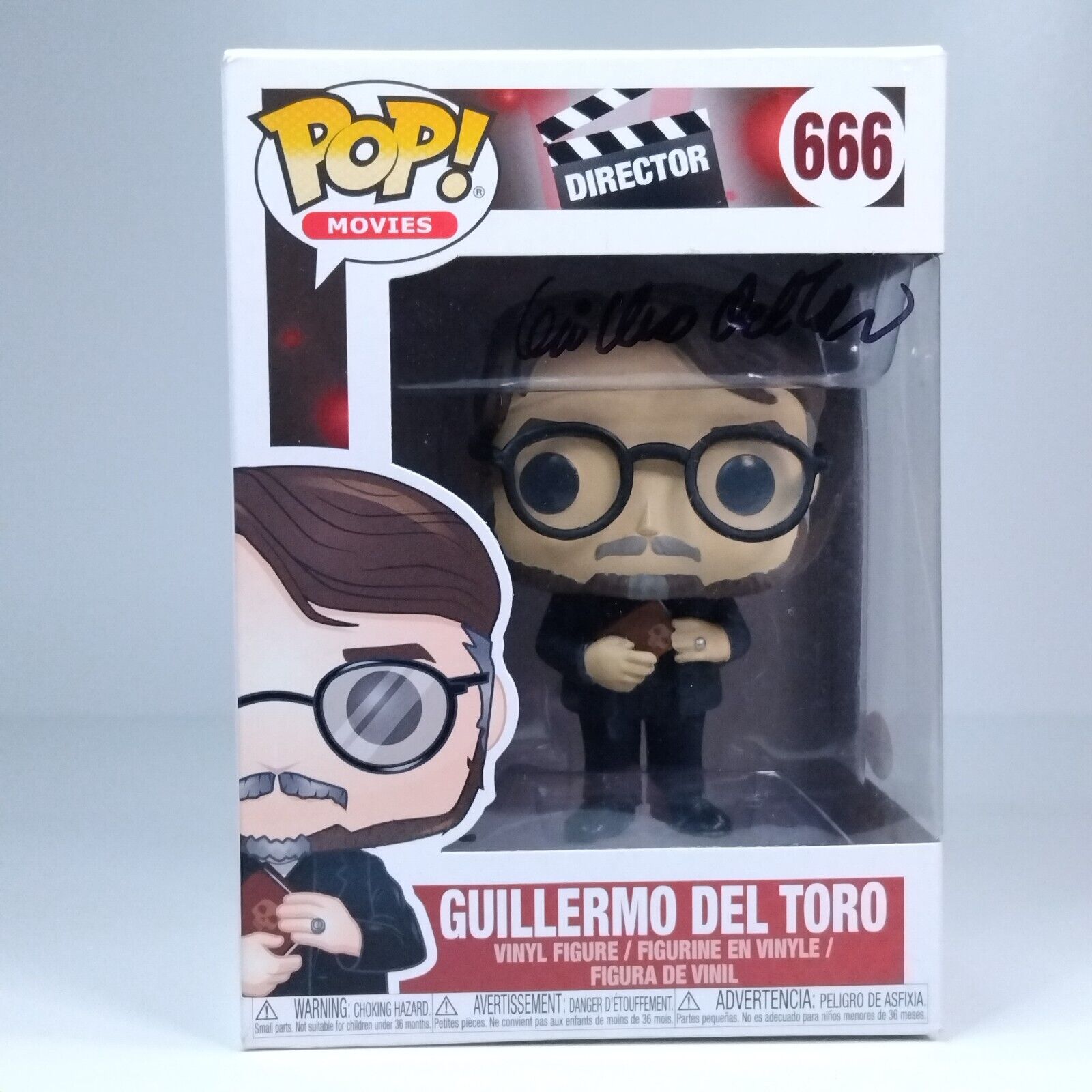 Funko Pop! Movies Director Guillermo Del Toro Signed COA #666 WS