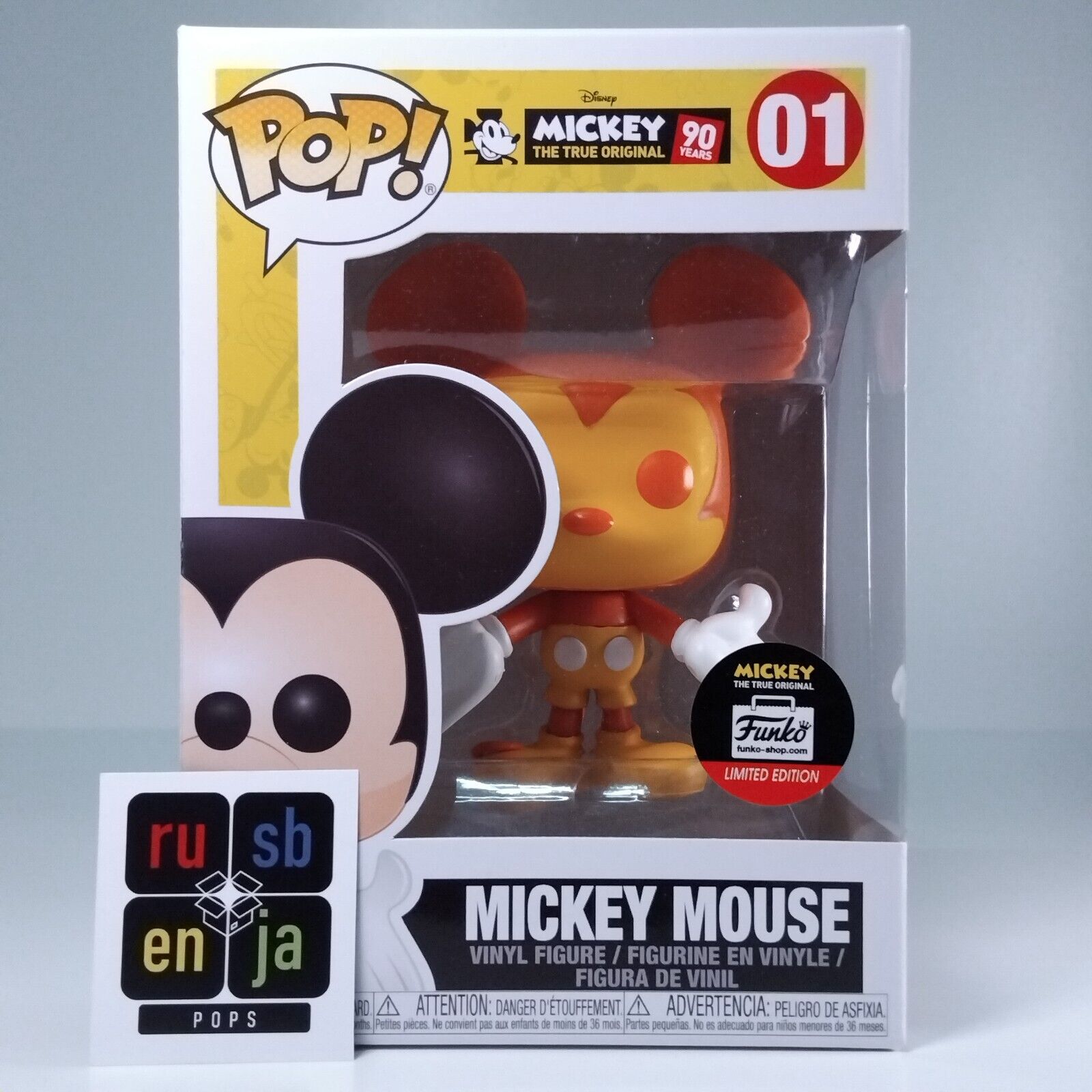 Funko Pop! Disney Mickey Mouse Orange Limited Edition #01