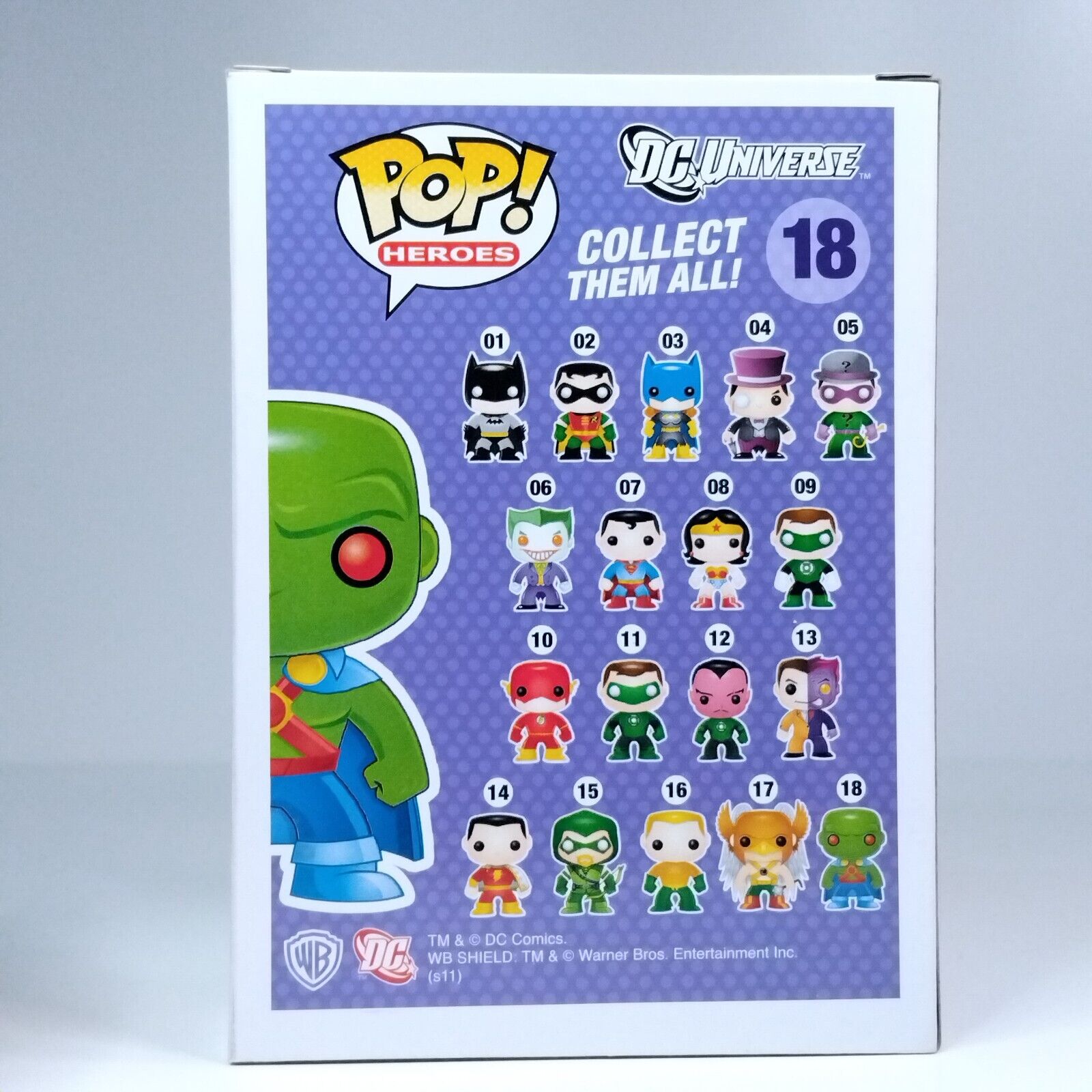 Funko Pop! DC Heroes Universe Martian Manhunter Metallic SDCC 480 Pcs #18