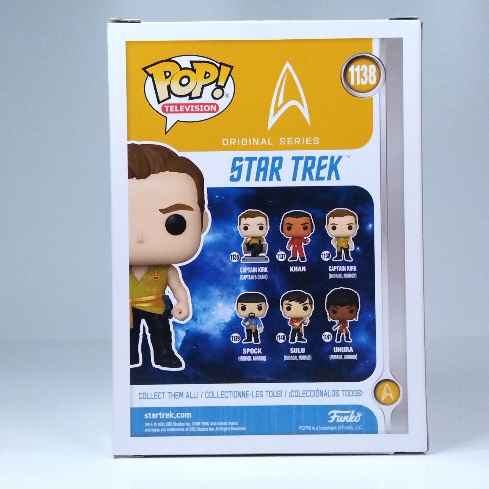 Funko Pop! TV Star Trek Captain Kirk Signed Paul Wesley COA #1138 WS