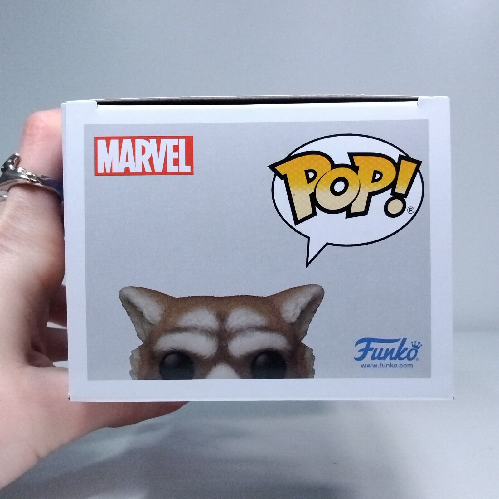 Funko Pop! Marvel Guardians Galaxy Rocket Signed Bradley Cooper COA #1202 WS