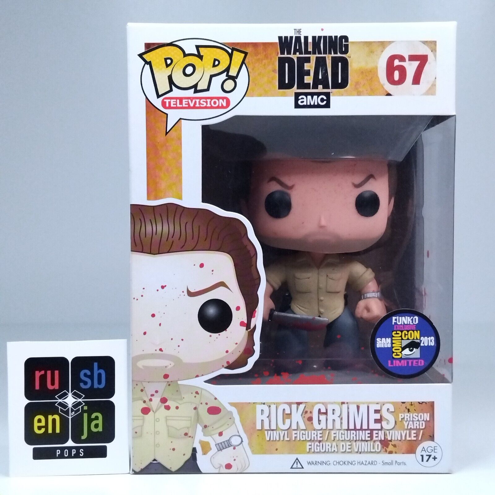 Funko Pop! TV TWD The Walking Dead Rick Grimes Prison Yard SDCC #67