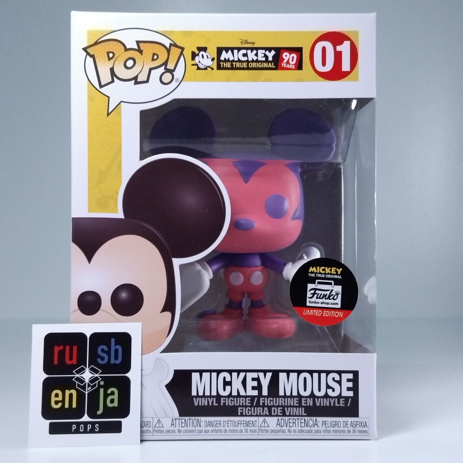 Funko Pop! Disney Mickey Mouse Pink & Purple Limited Edition #01