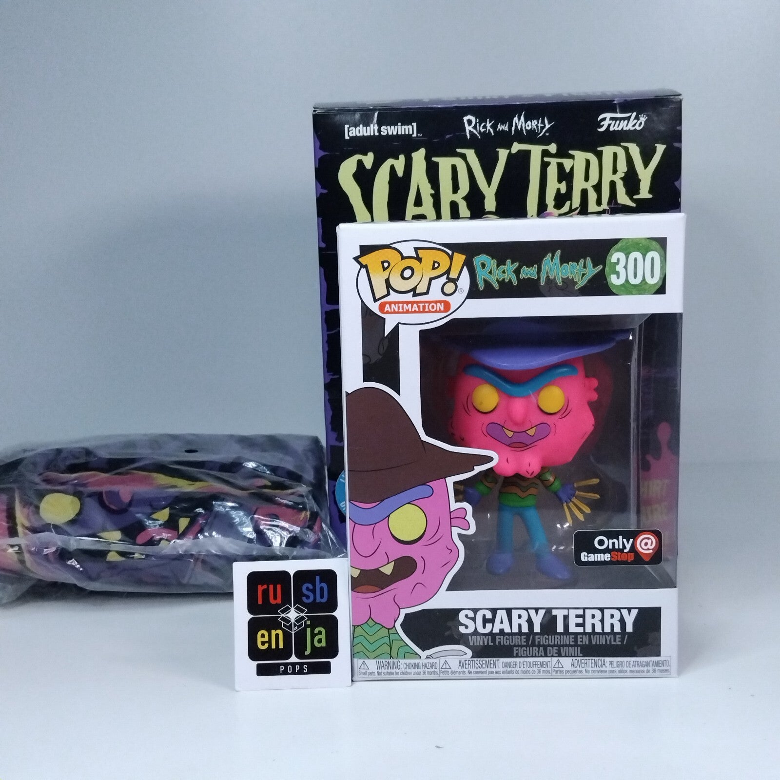 Funko Pop! Animation Rick and Morty - Small T-Shirt Scary Terry Blacklight #300