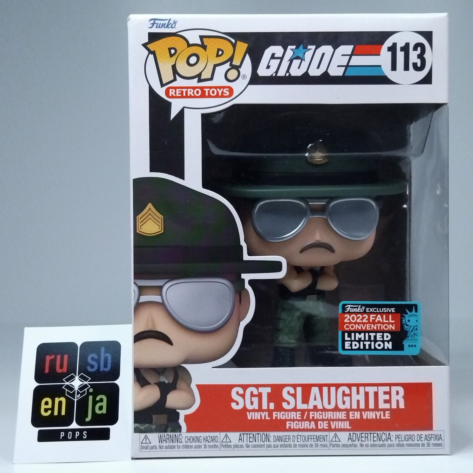 Funko Pop! Retro Toys G.I. Joe Sgt. Slaughter Limited Edtiion #113