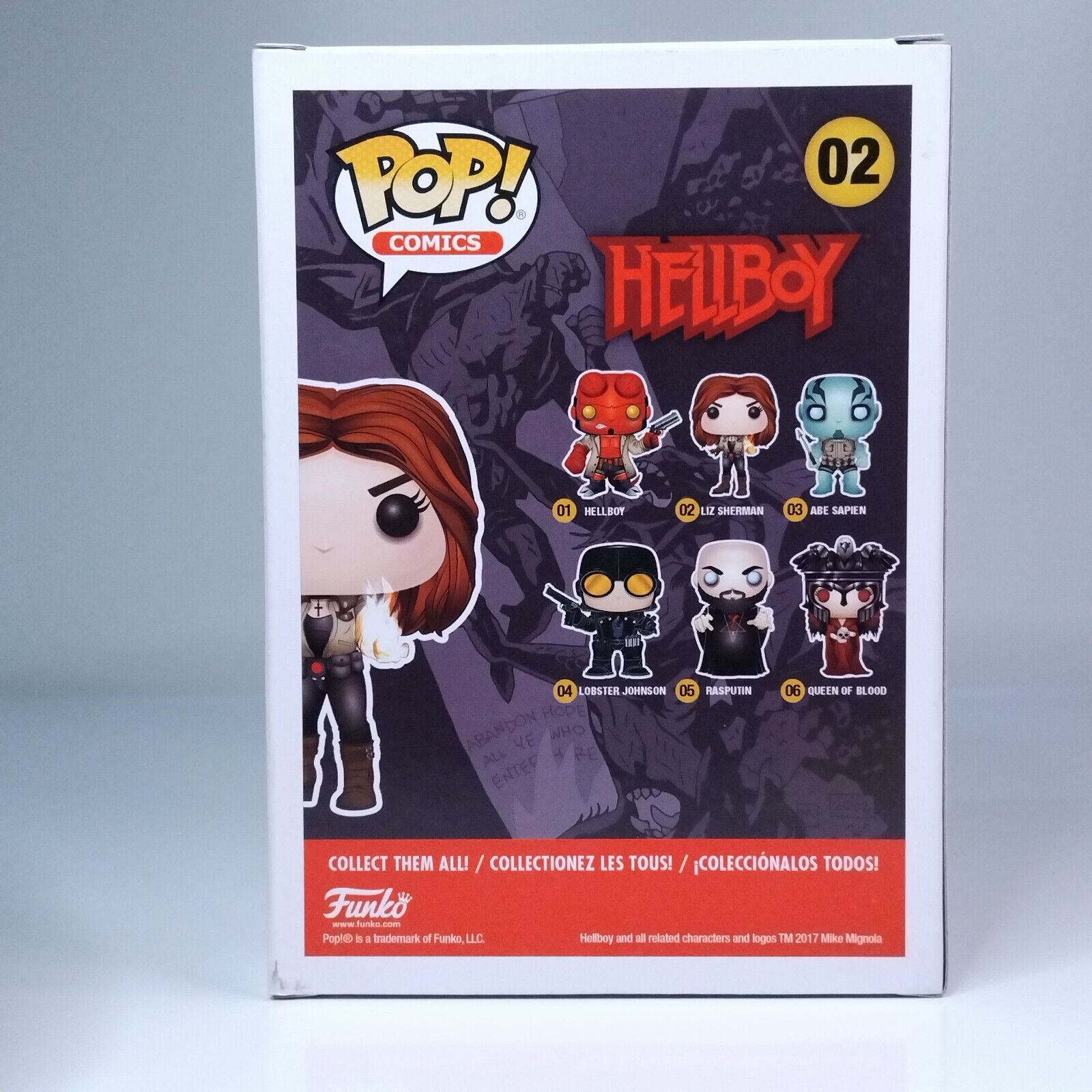 Funko Pop! Comics Movies Hellboy Liz Sherman Signed Selma Blair COA #02 WS