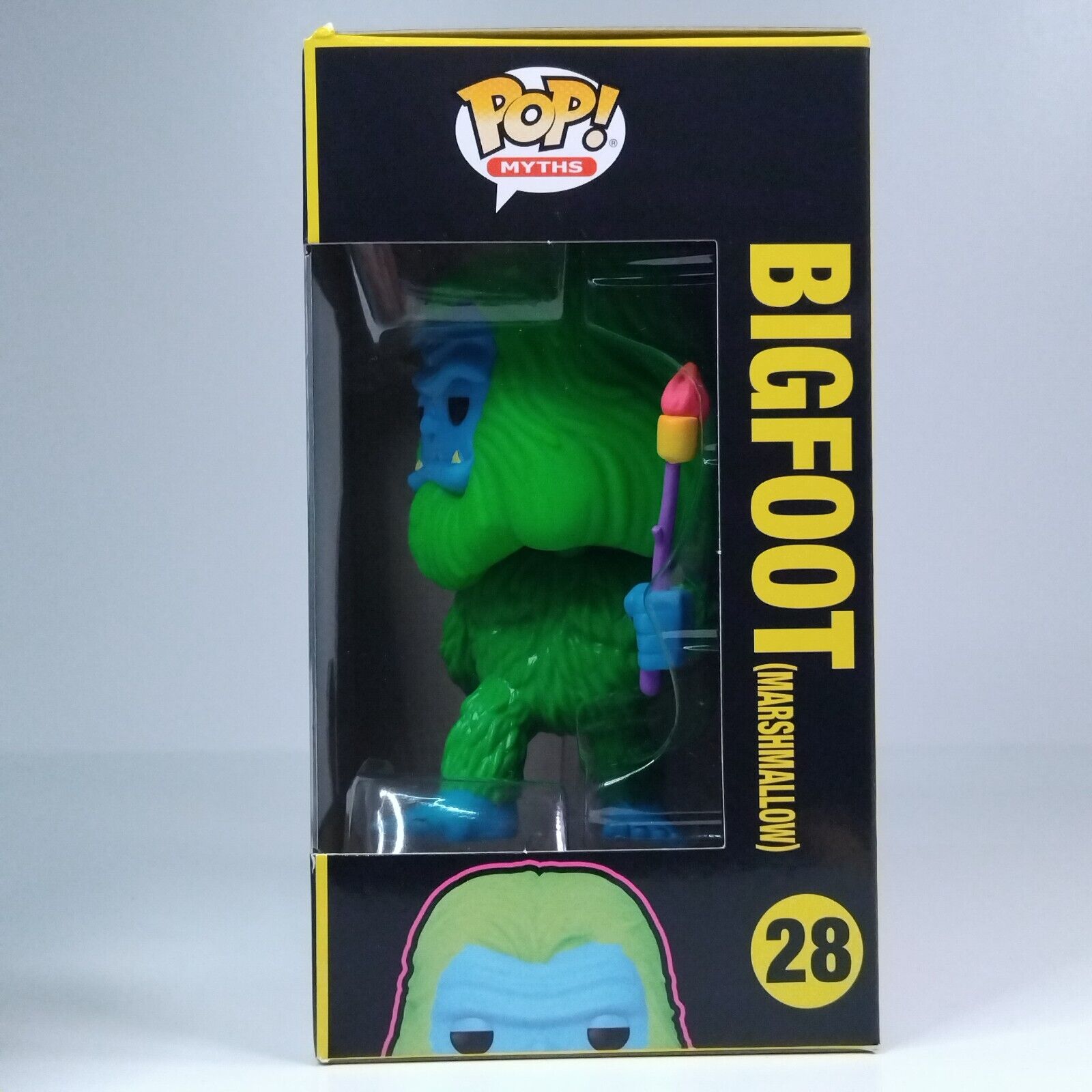 Funko Pop! Myths Blacklight Bigfoot Marshmallow HQ Exclusive #28