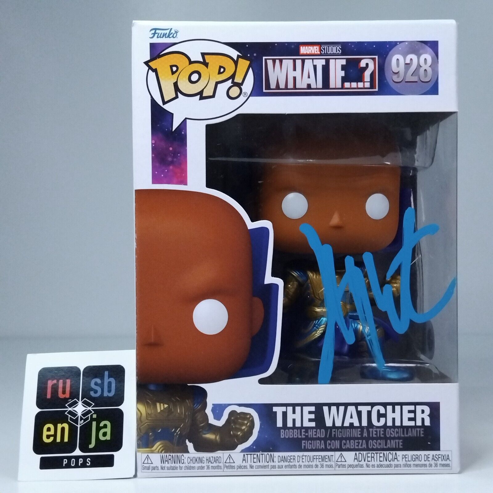 Funko Pop! Marvel What If…? The Watcher Signed Jeffery Wright COA #928 WS