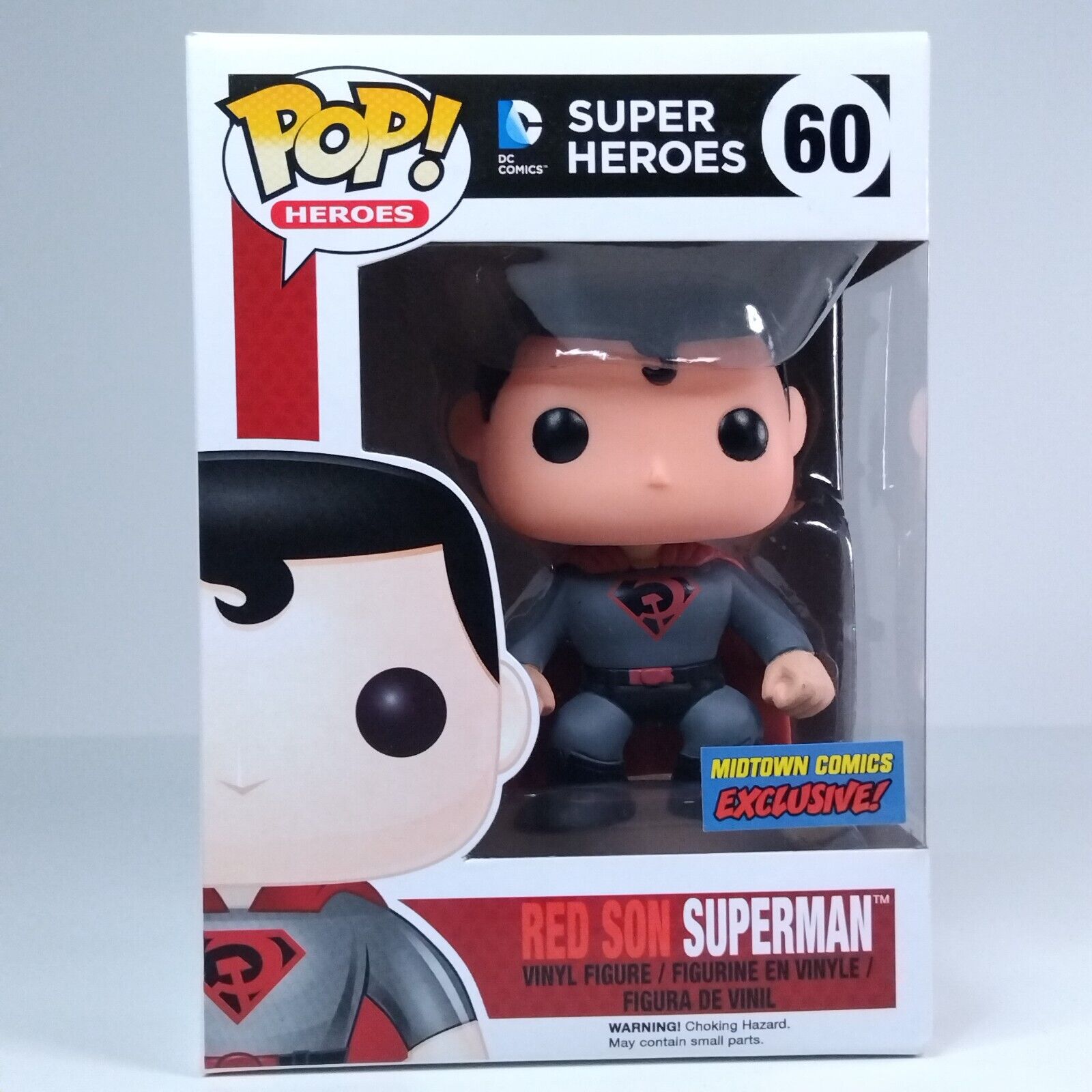 Funko Pop! DC Heroes Red Son Superman Midtown Comics Exclusive #60