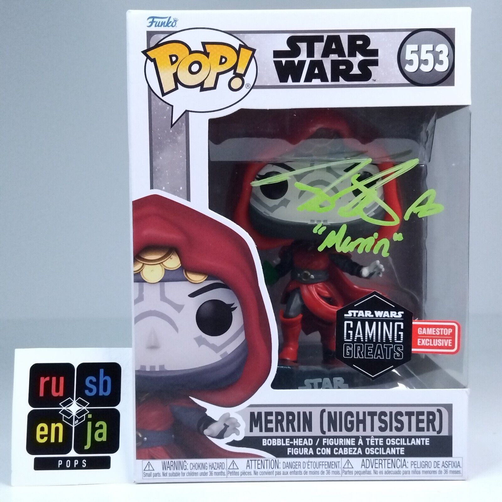 Funko Pop! Star Wars Merrin Nightsister Signed Tina Ivlev COA #553