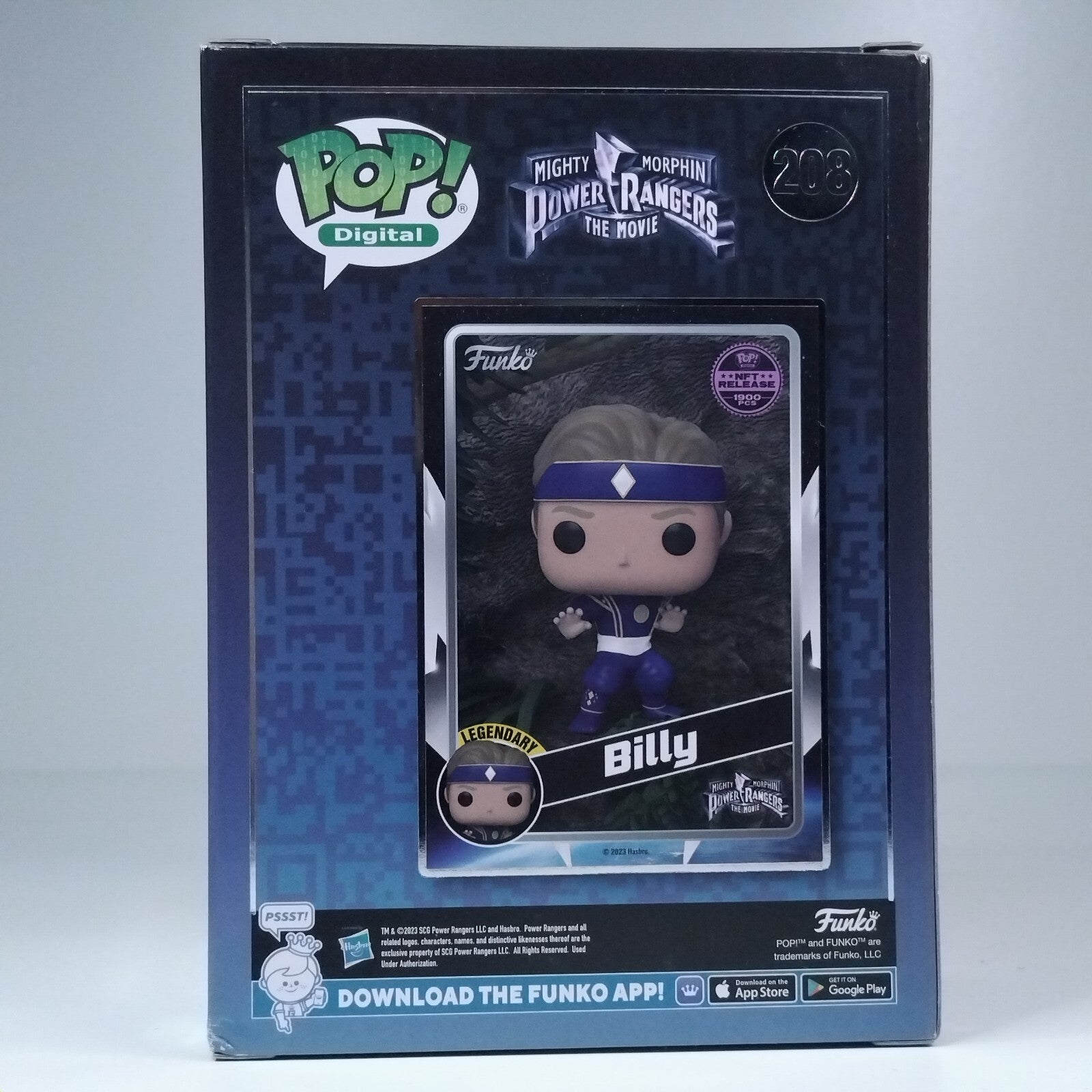Funko Pop! Digital TV Retro Power Rangers Billy 1,900 Pcs #208